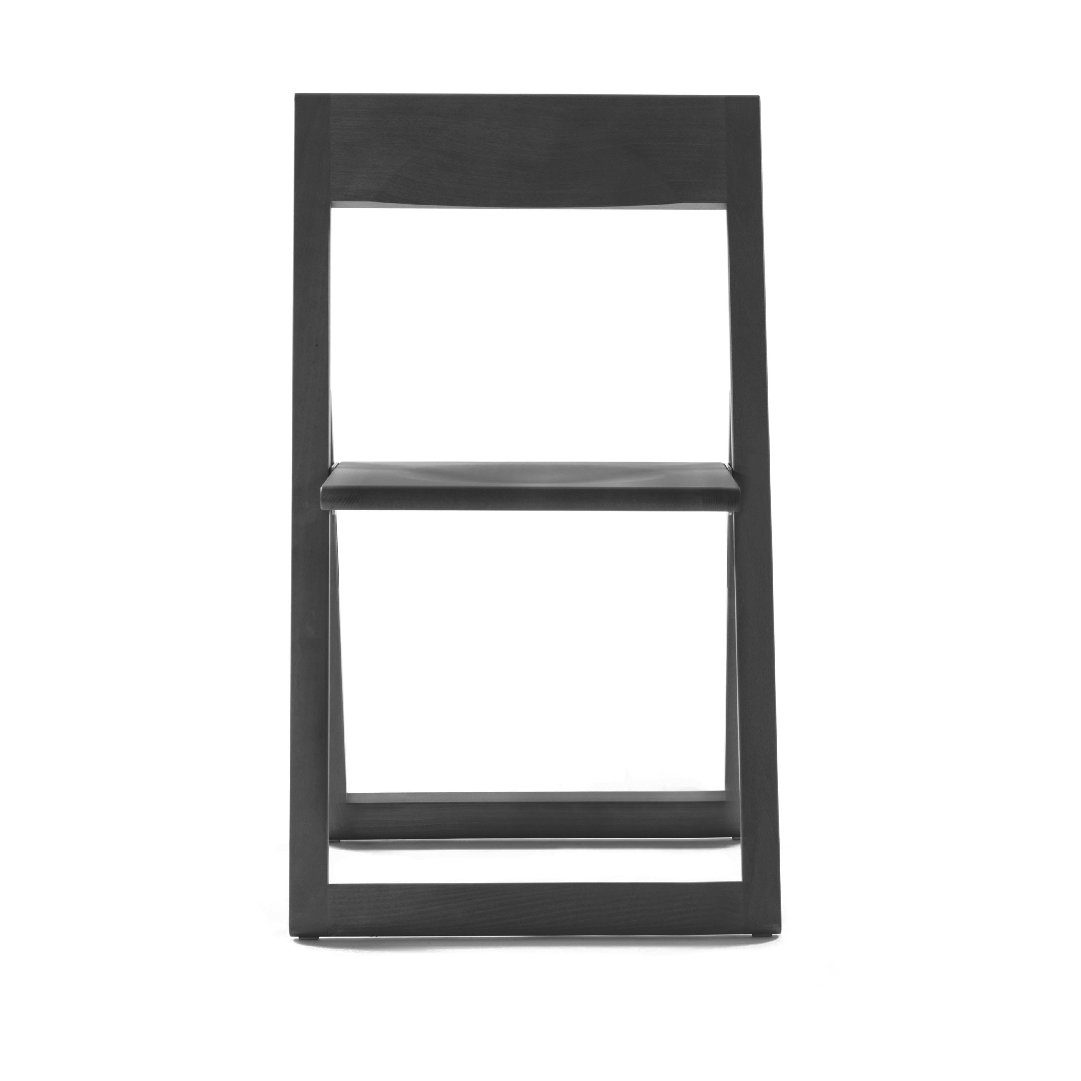 AVIVA folding chair black beech wood