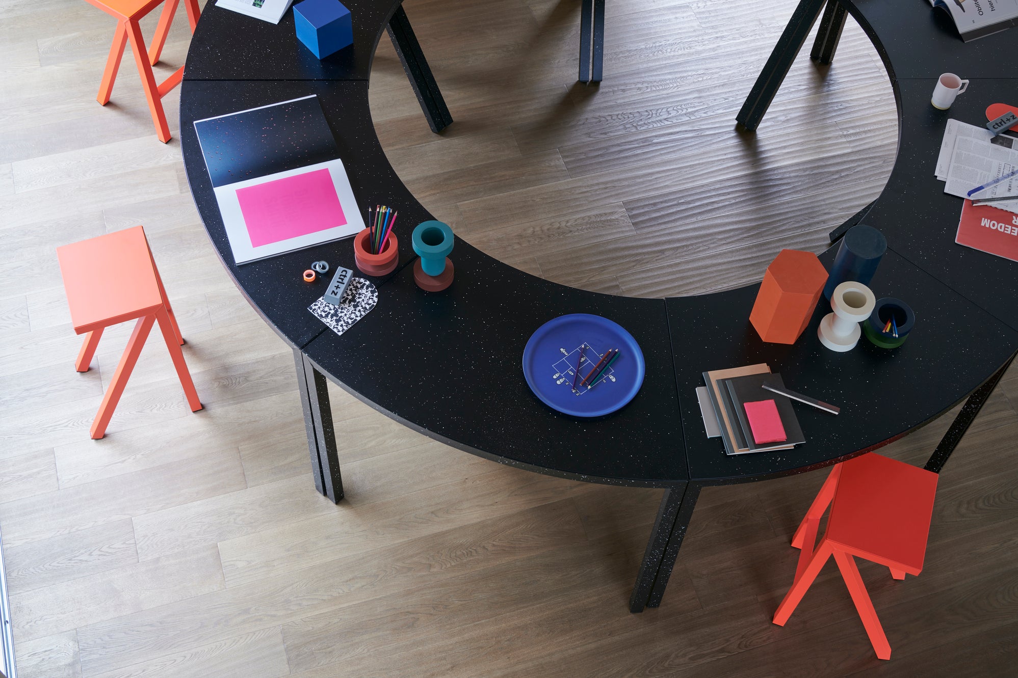 BUREAURAMA orange stool