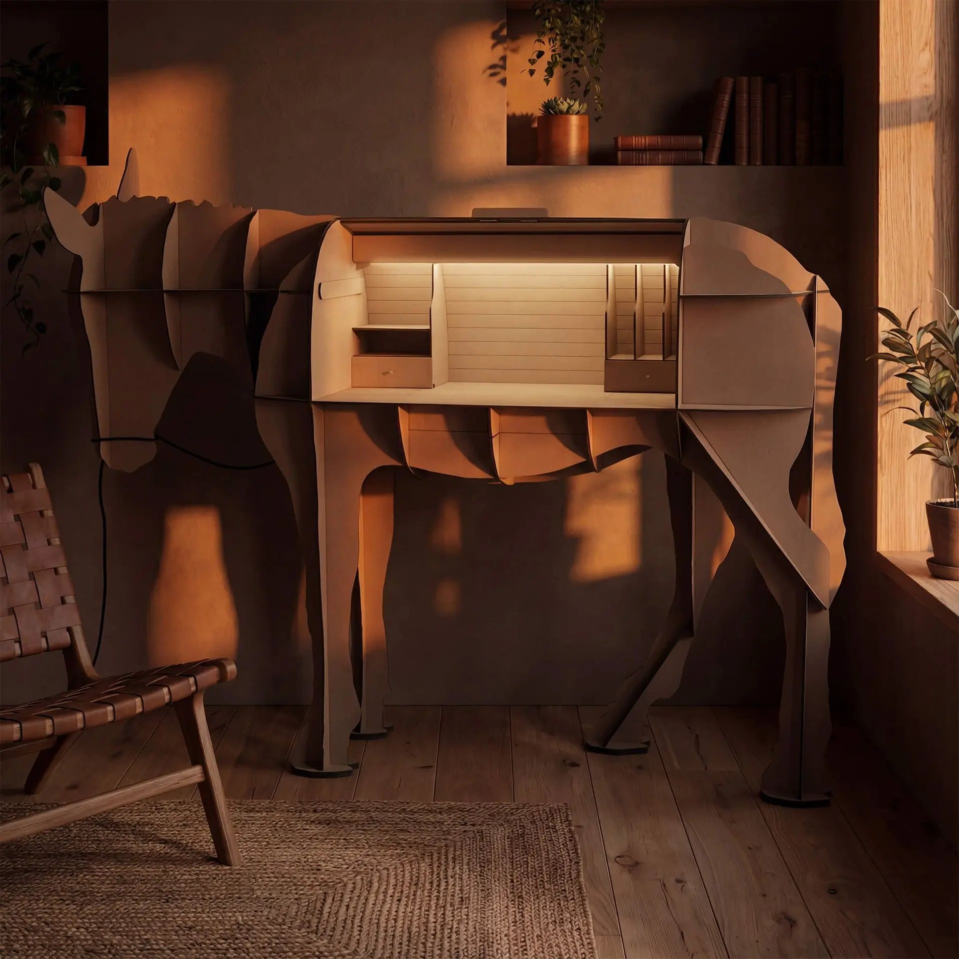 Schreibtisch MATURIN beige