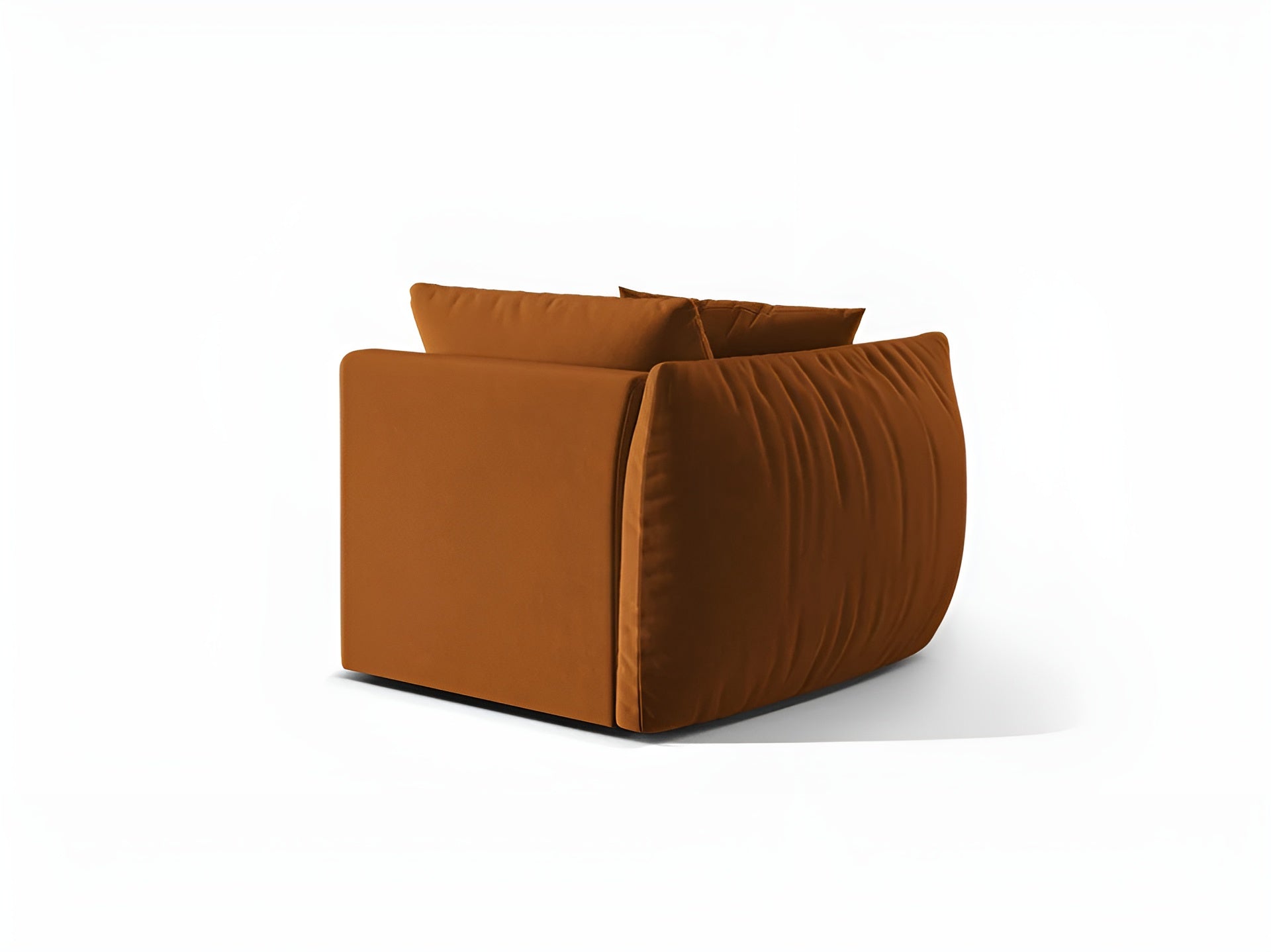 CHRIS Velvet Modular Sofa - Left Element Terracotta