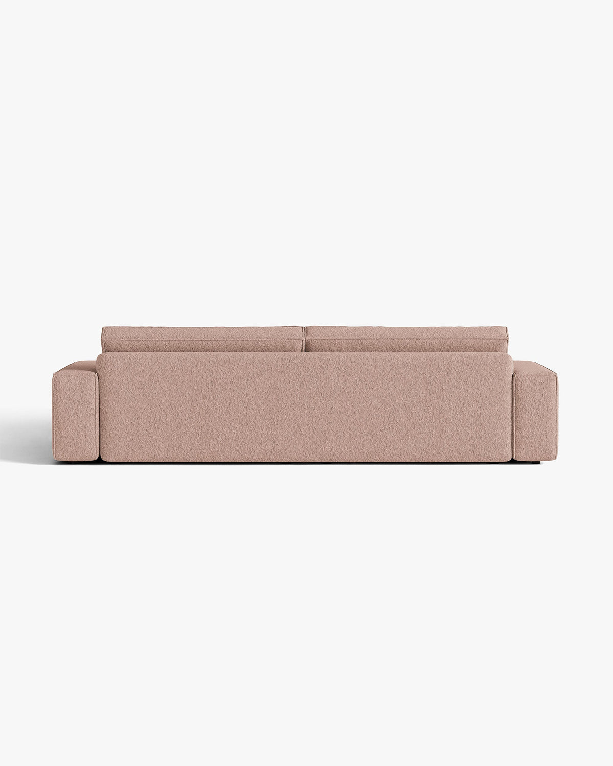 Sofa für 3 Personen mit Schlaffunktion JODIE puderrosa Boucle