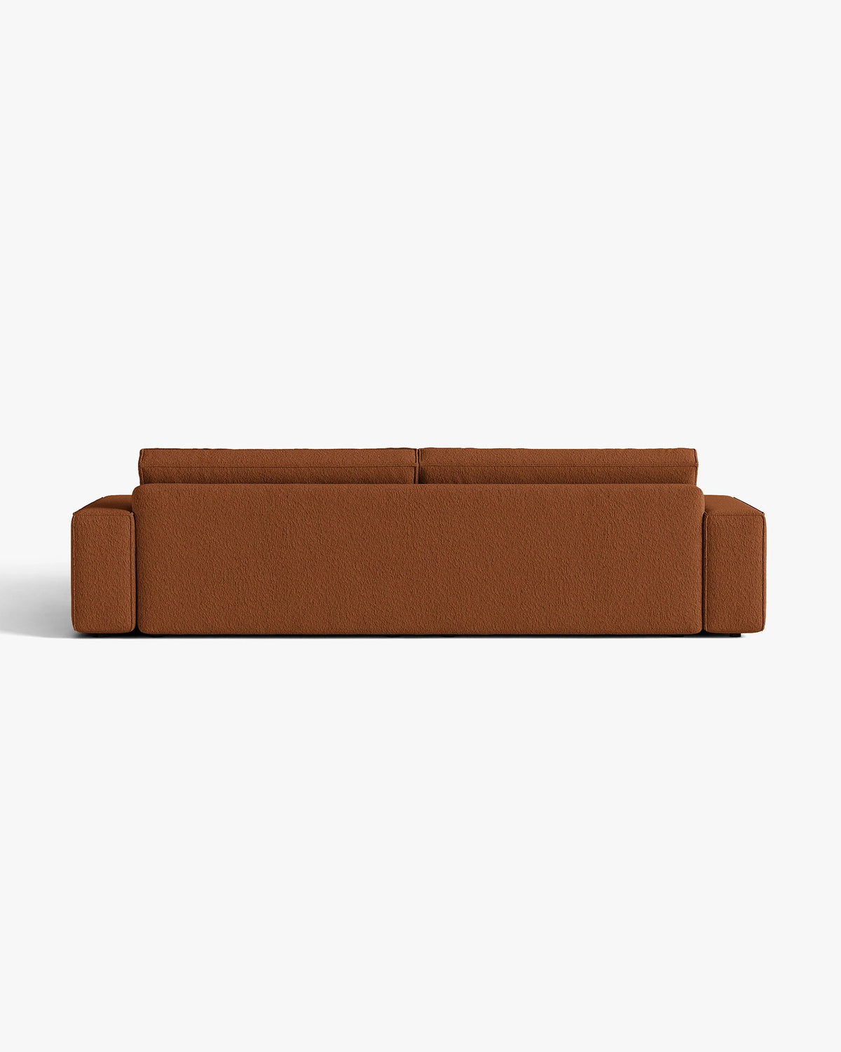 Sofa für 3 Personen mit Schlaffunktion JODIE ziegelrotes Boucle