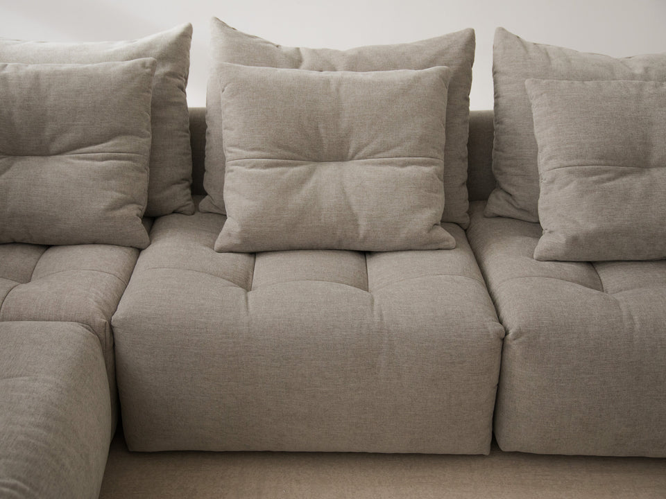 Modular Sofa, "Bloom", 4 Seats, Silver, 332x106x95
Made in Europe