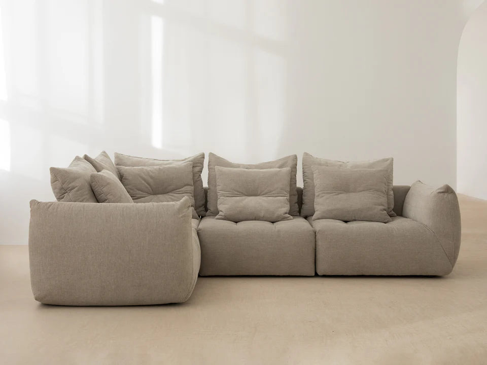 Modular Sofa, "Bloom", 4 Seats, Silver, 332x106x95
Made in Europe