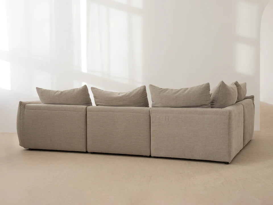 Modular Sofa, "Bloom", 4 Seats, Silver, 332x106x95
Made in Europe