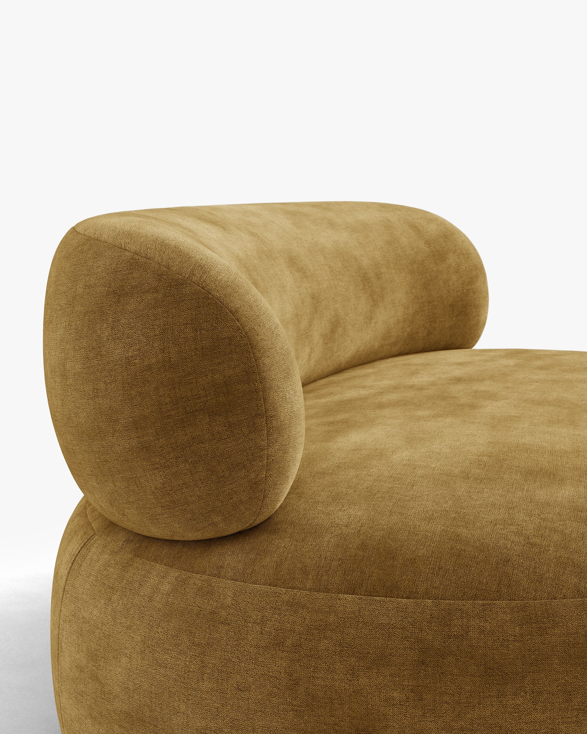 Sofa 3-osobowa AURA musztardowy szenil