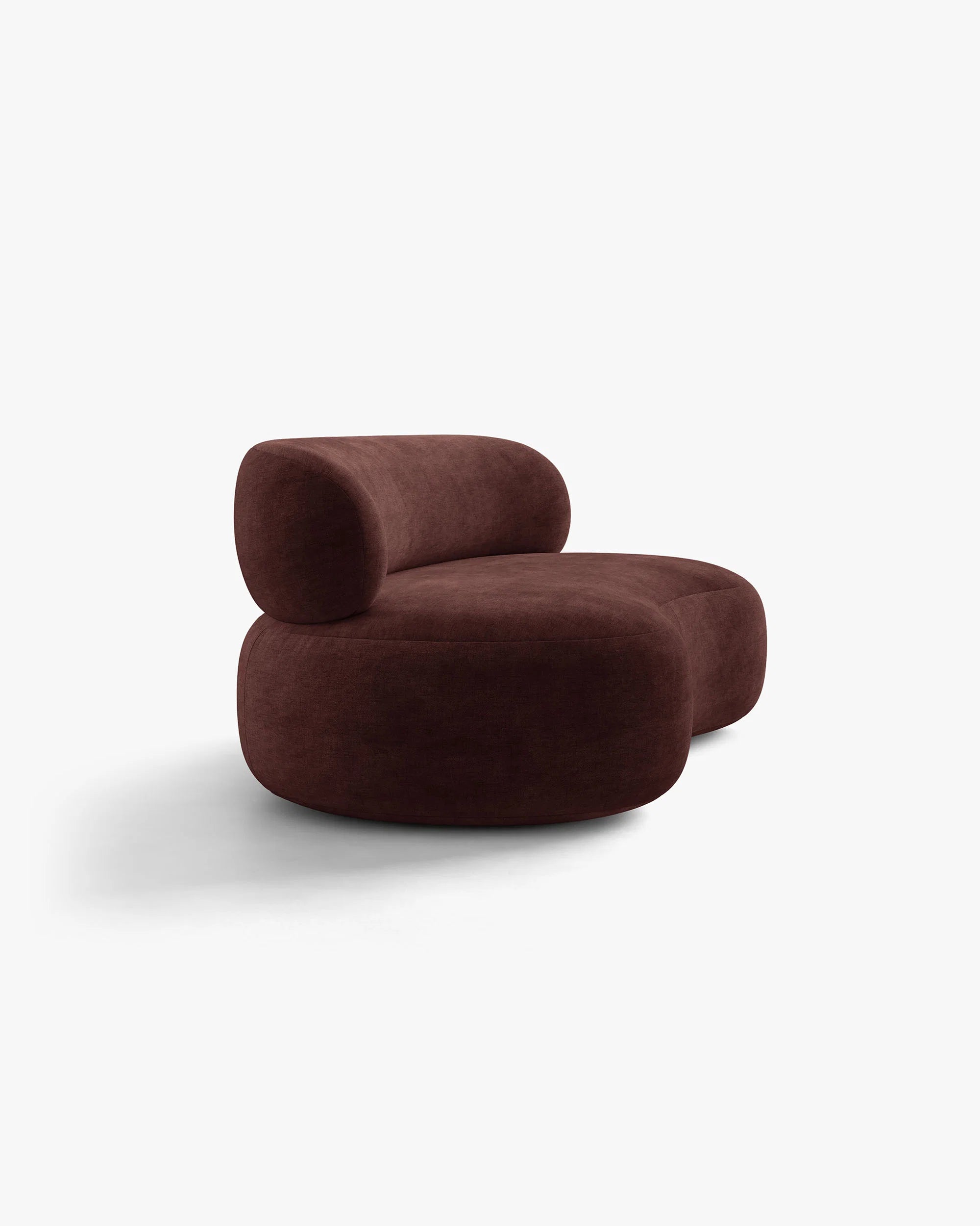 Sofa 3-osobowa AURA wiśniowy szenil
