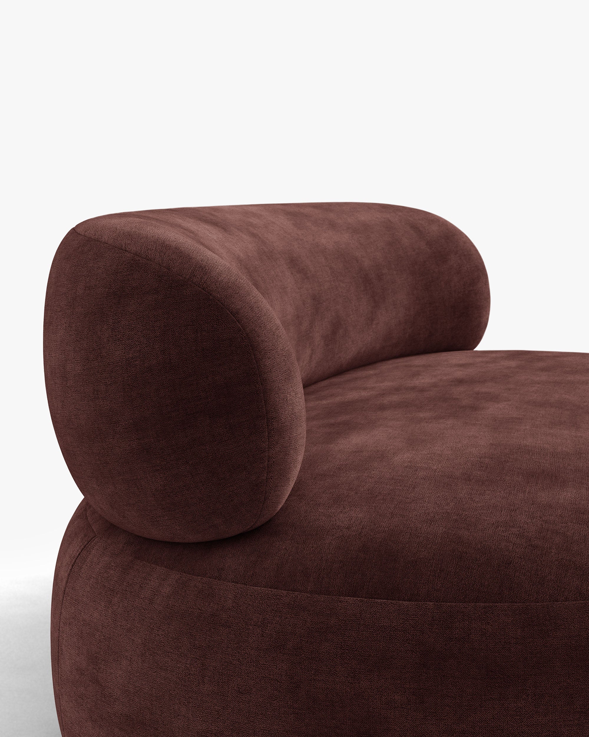 Sofa 3-osobowa AURA wiśniowy szenil
