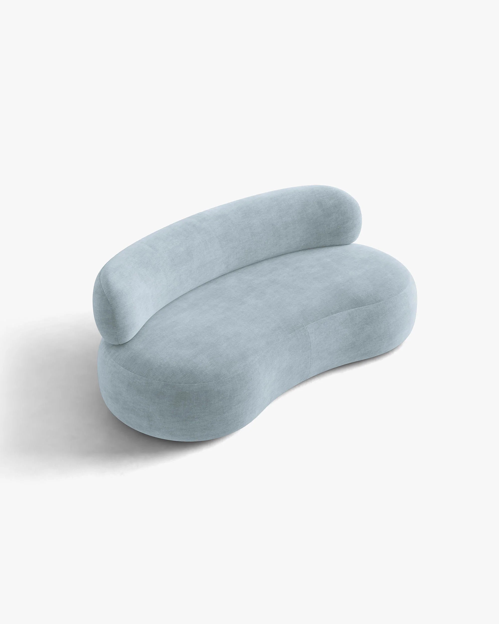 Sofa 3-osobowa AURA pastelowy niebieski szenil