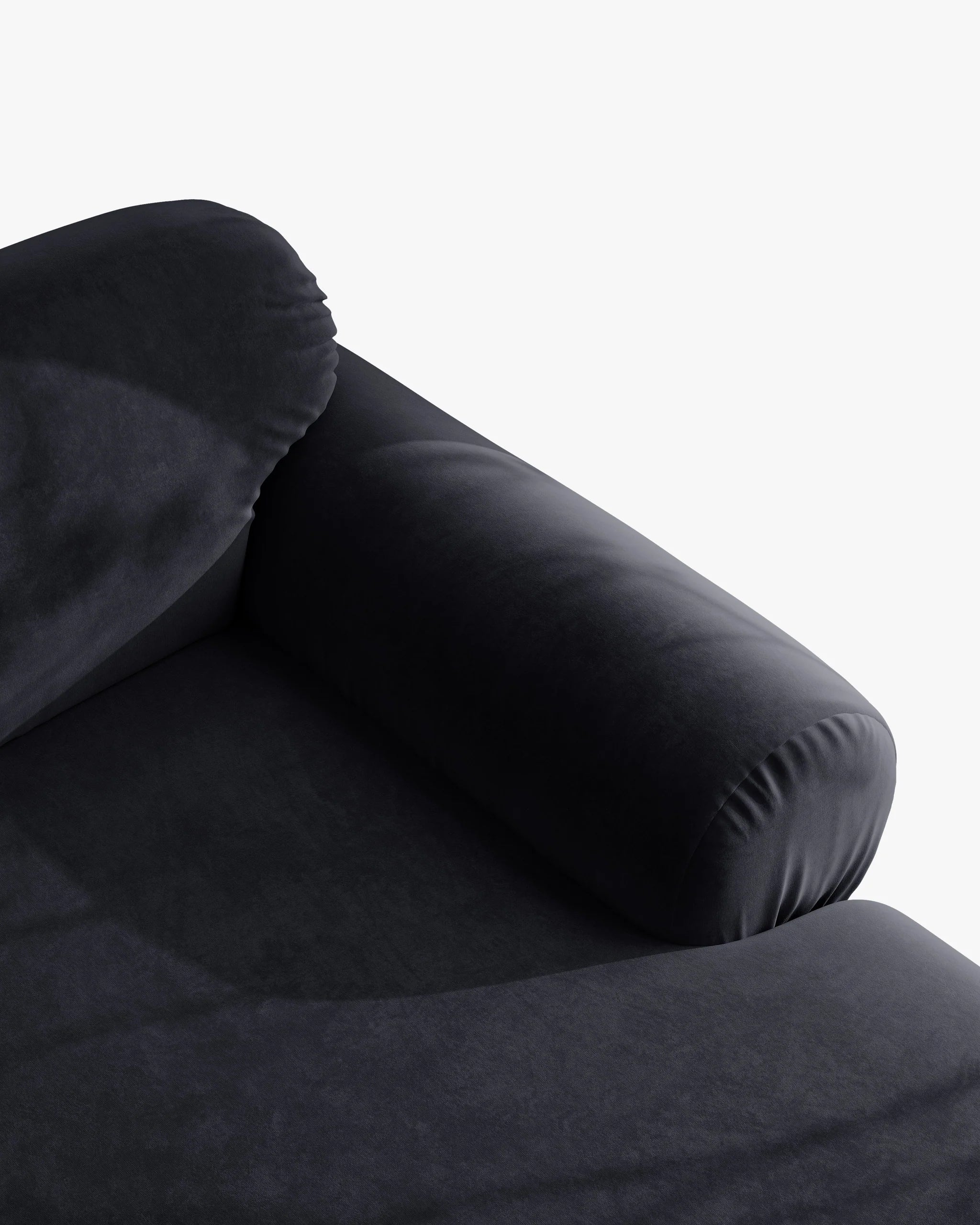 Sofa für 4 Personen aus Samt OPHELIA in königsblau