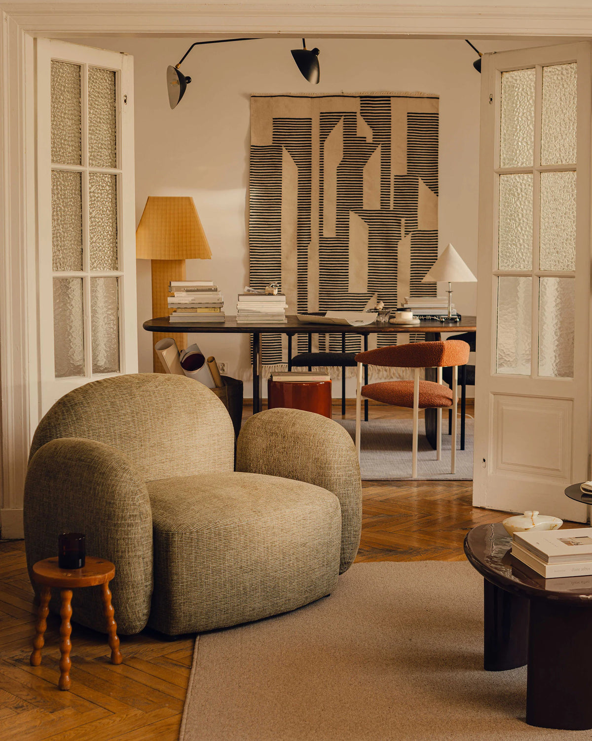 Wollteppich TERRA dunkelbeige
