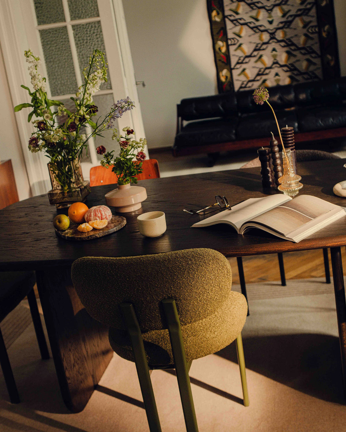 Stuhl SAM Terrakotta Boucle