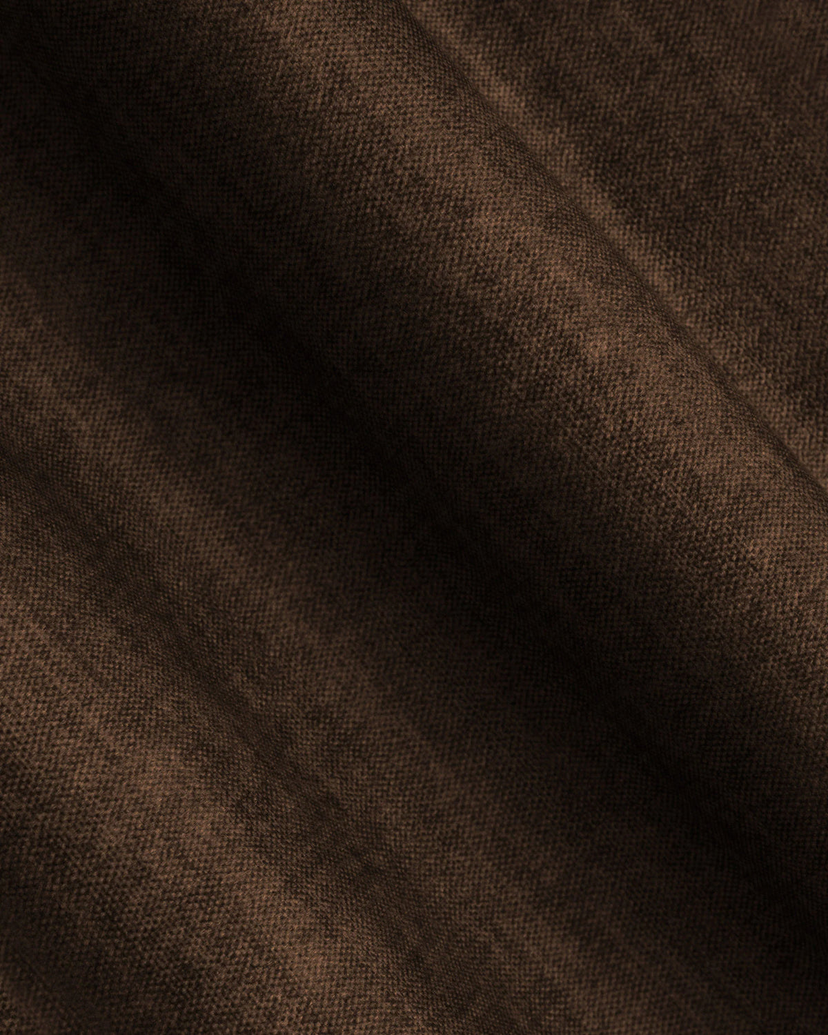 Panoramischer Samt-Ecksofa rechts MARTINA in Schokoladenfarbe
