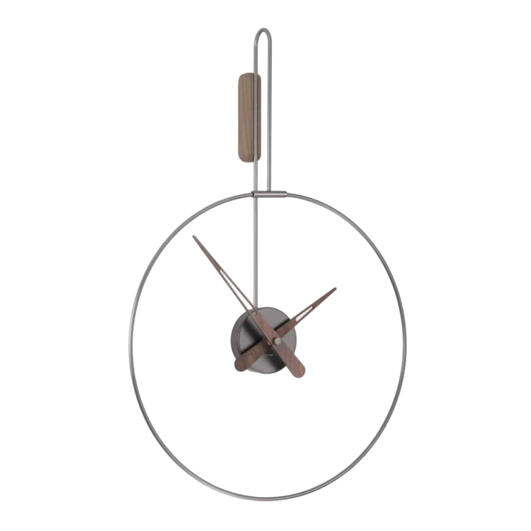 Wall Clock MICRO DARO Walnut Wood with Graphite