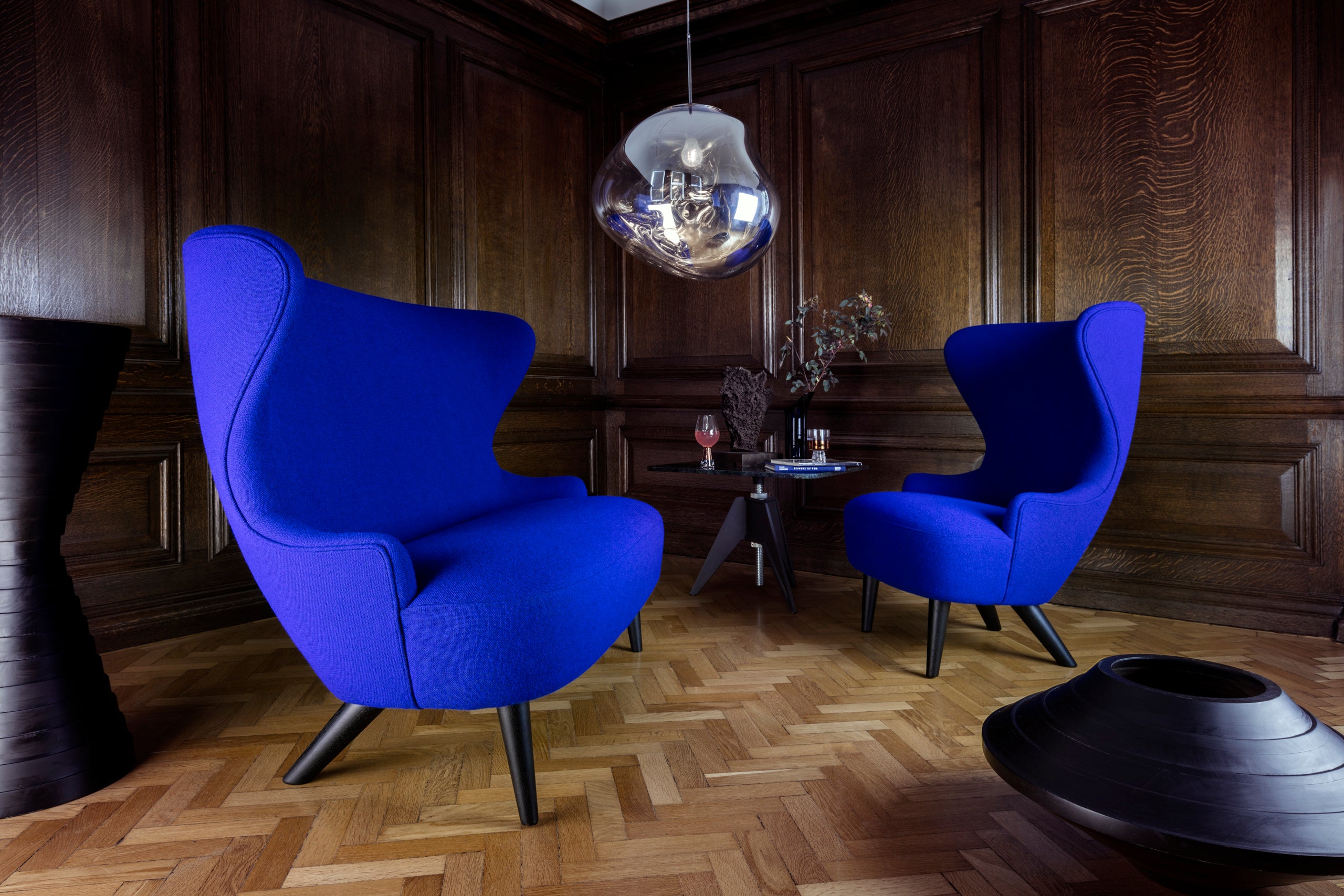 Wingback Micro Upholstered armchair [Julia]