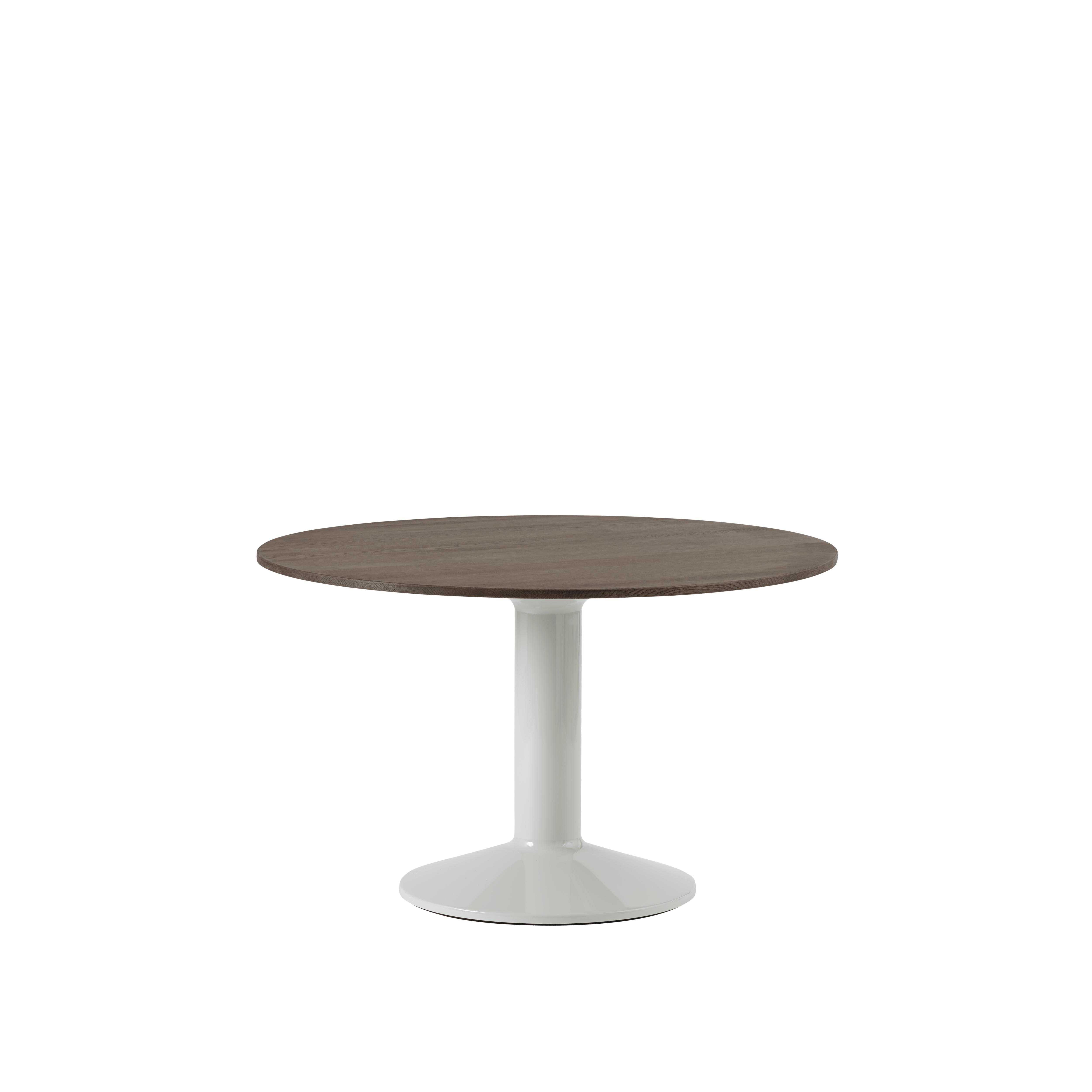 Round Table MIDST dark oiled oak with gray base