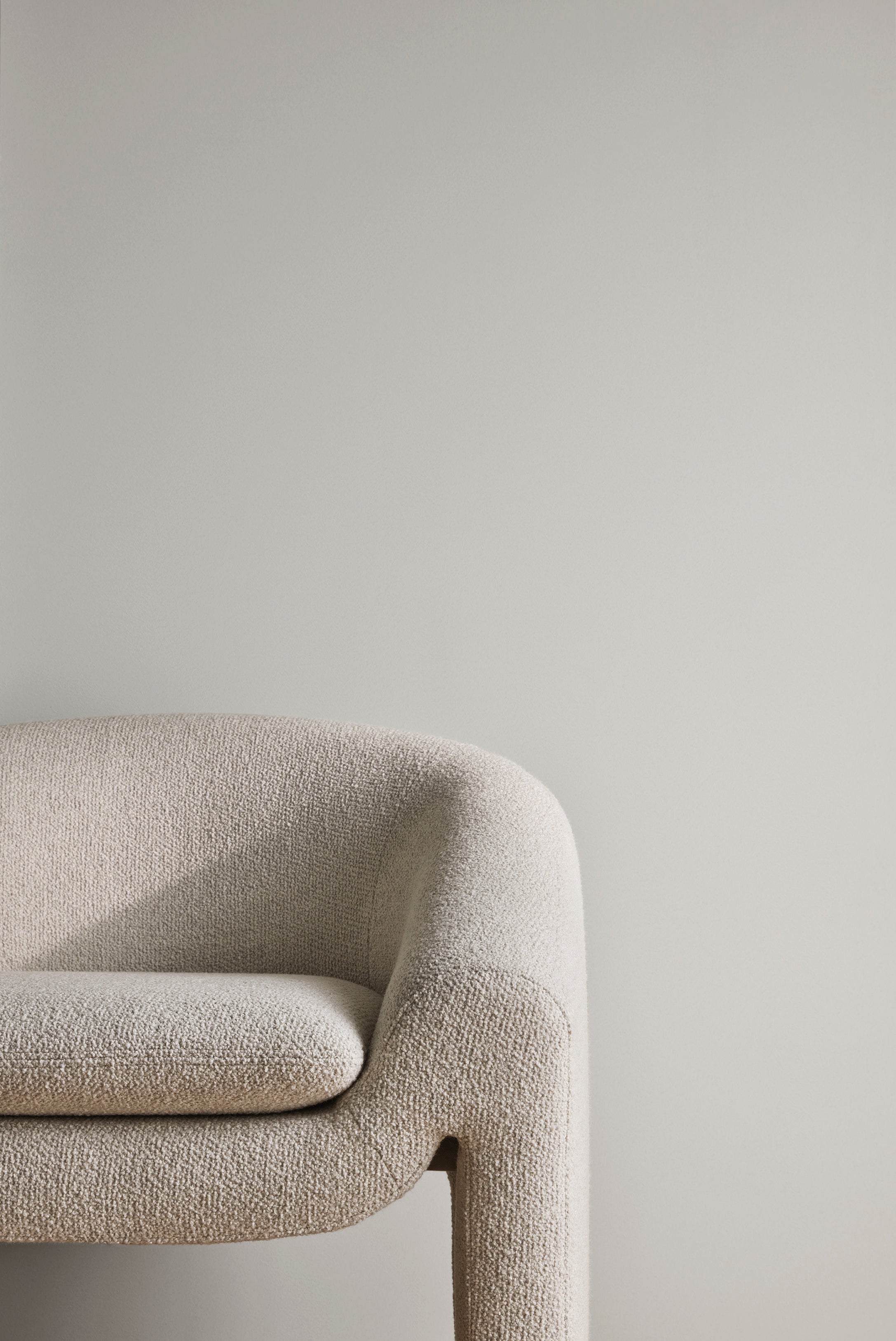 Upholstered MIELO armchair