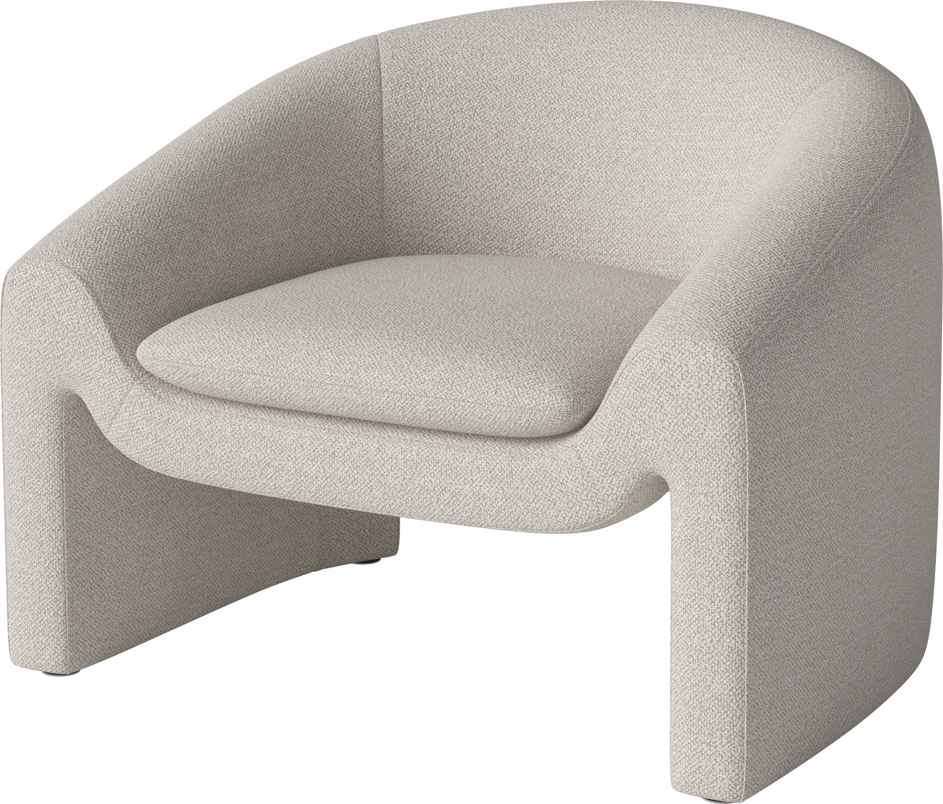 Upholstered MIELO armchair