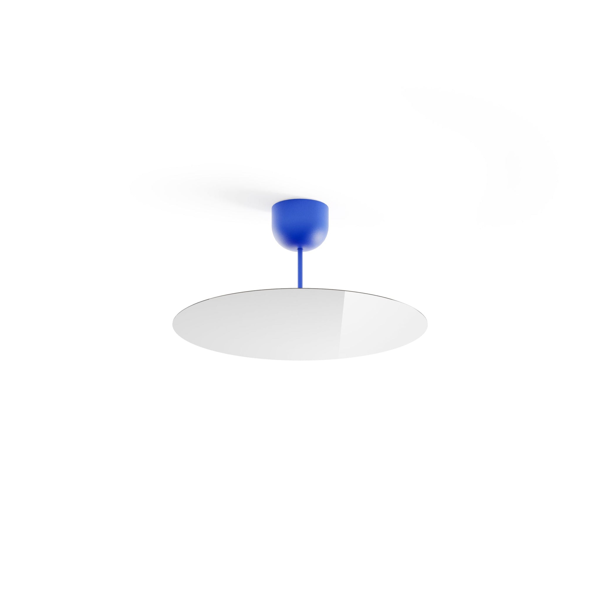 Millimetro Blue Hanging Lamp mit einem Spiegeleffekt