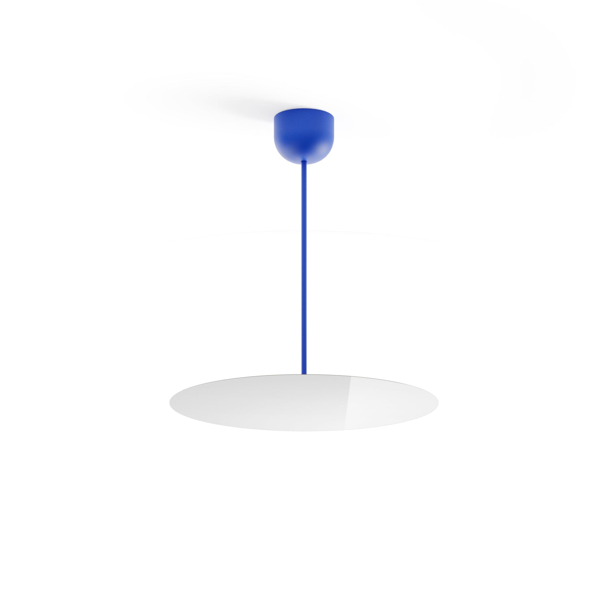 Millimetro Blue Hanging Lamp mit einem Spiegeleffekt