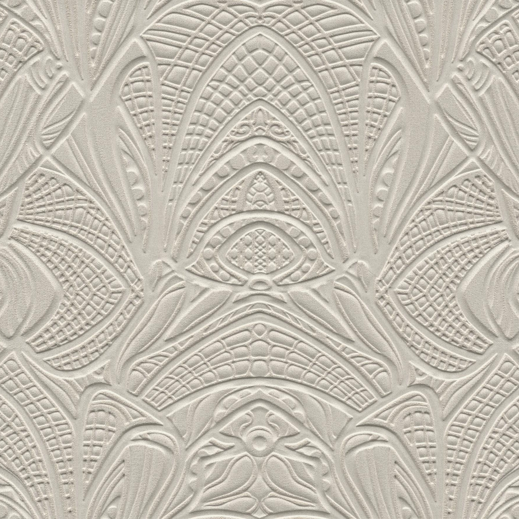 3D Boucle Textile Wallpaper LACY LONGLEGS Dark Beige