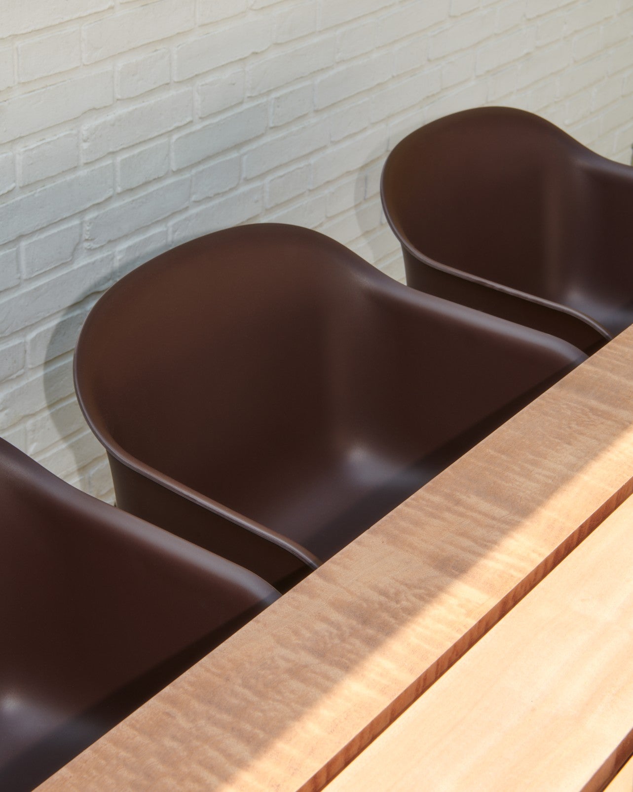 Brown Outdoor Armchair FIBER