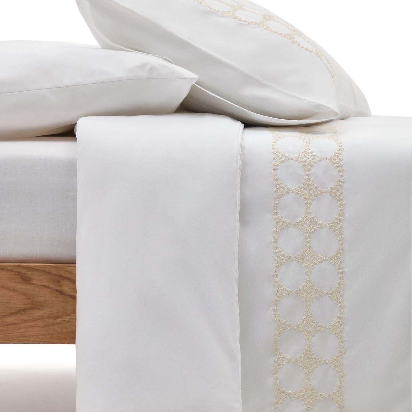 Prześcieradło TEIA biała bawełna perkalowa La Forma    Eye on Design