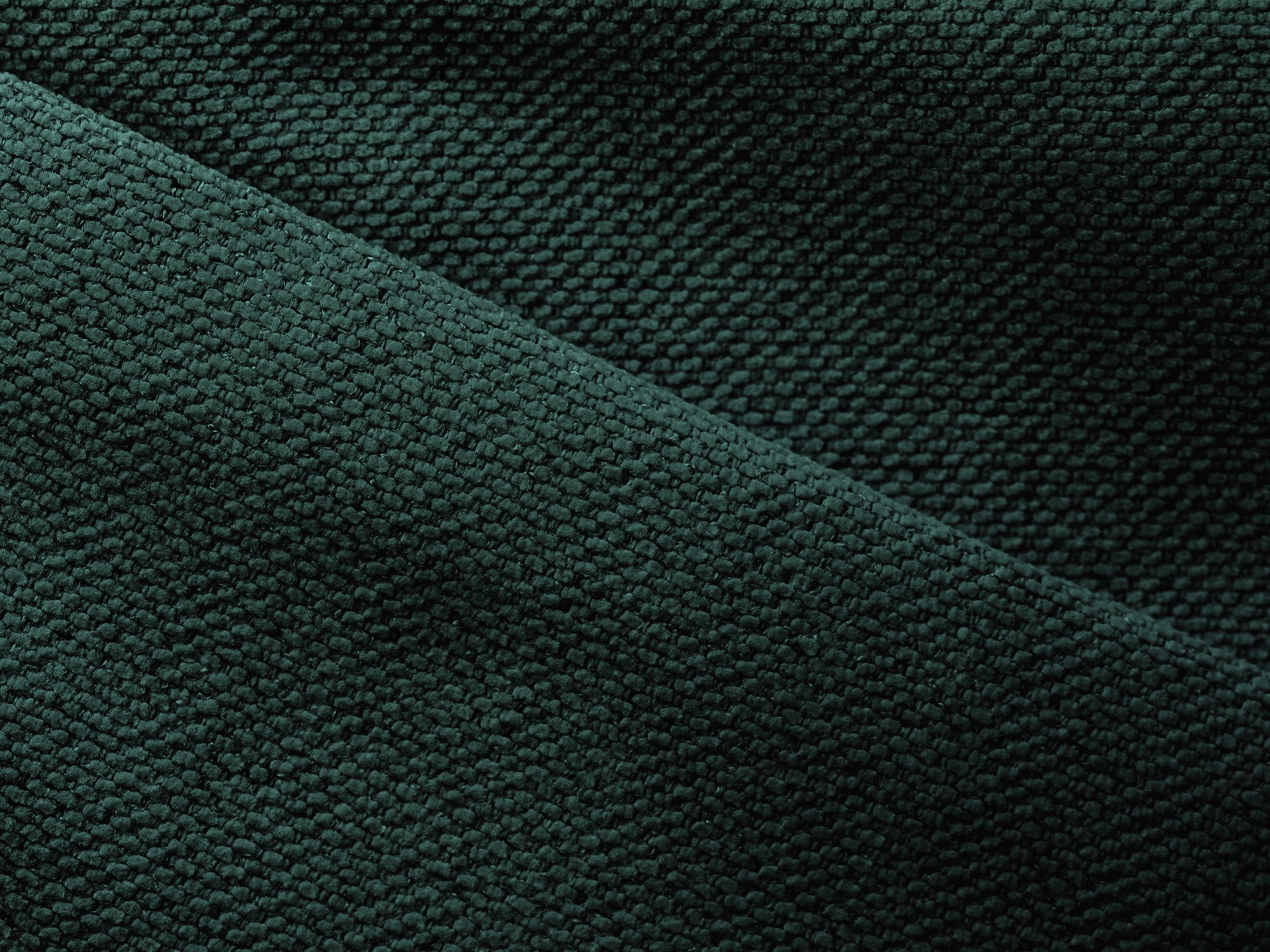 Panoramacouch mit Schlaffunktion NANEA in Flaschengrün