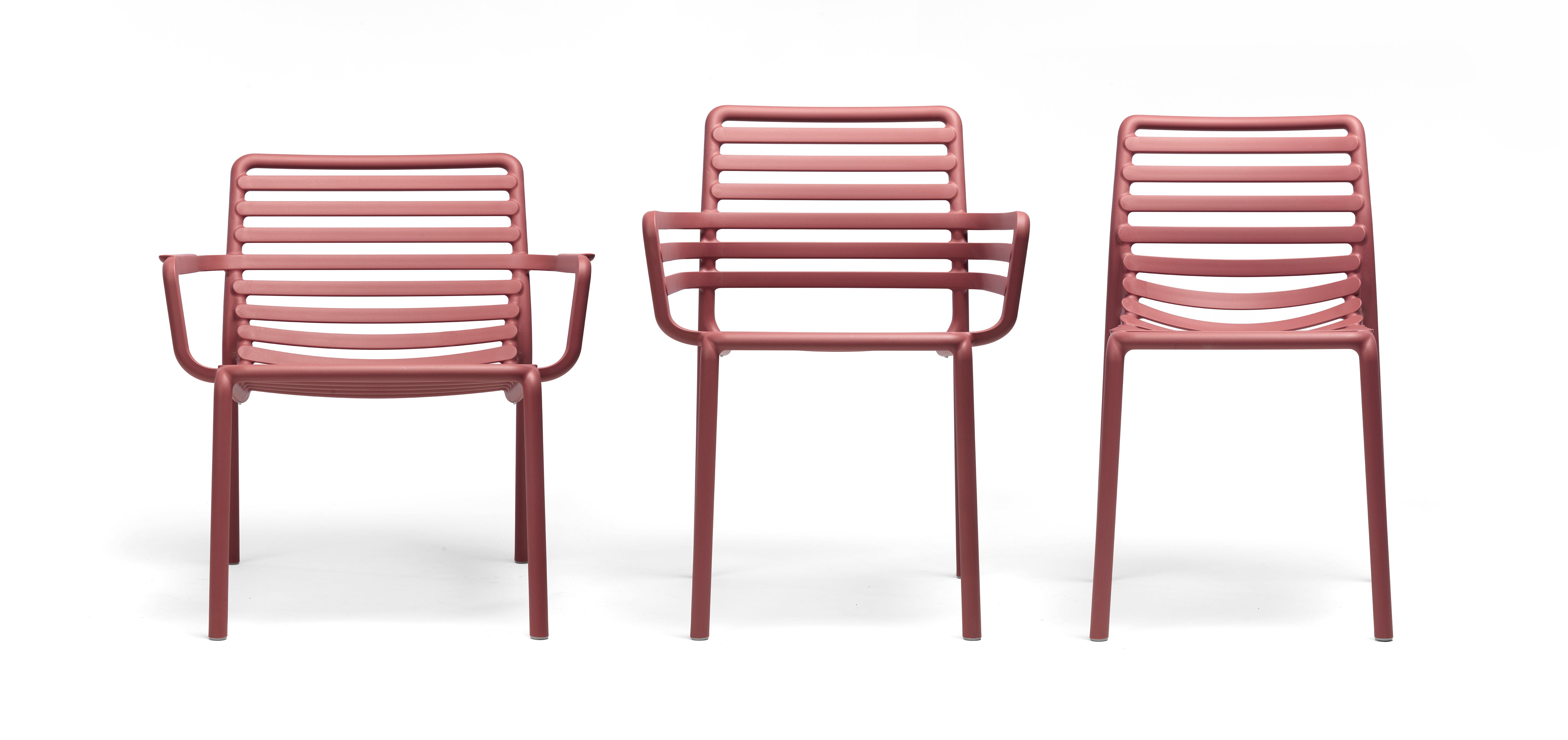 Außenstuhl mit Armlehnen DOGA marsala