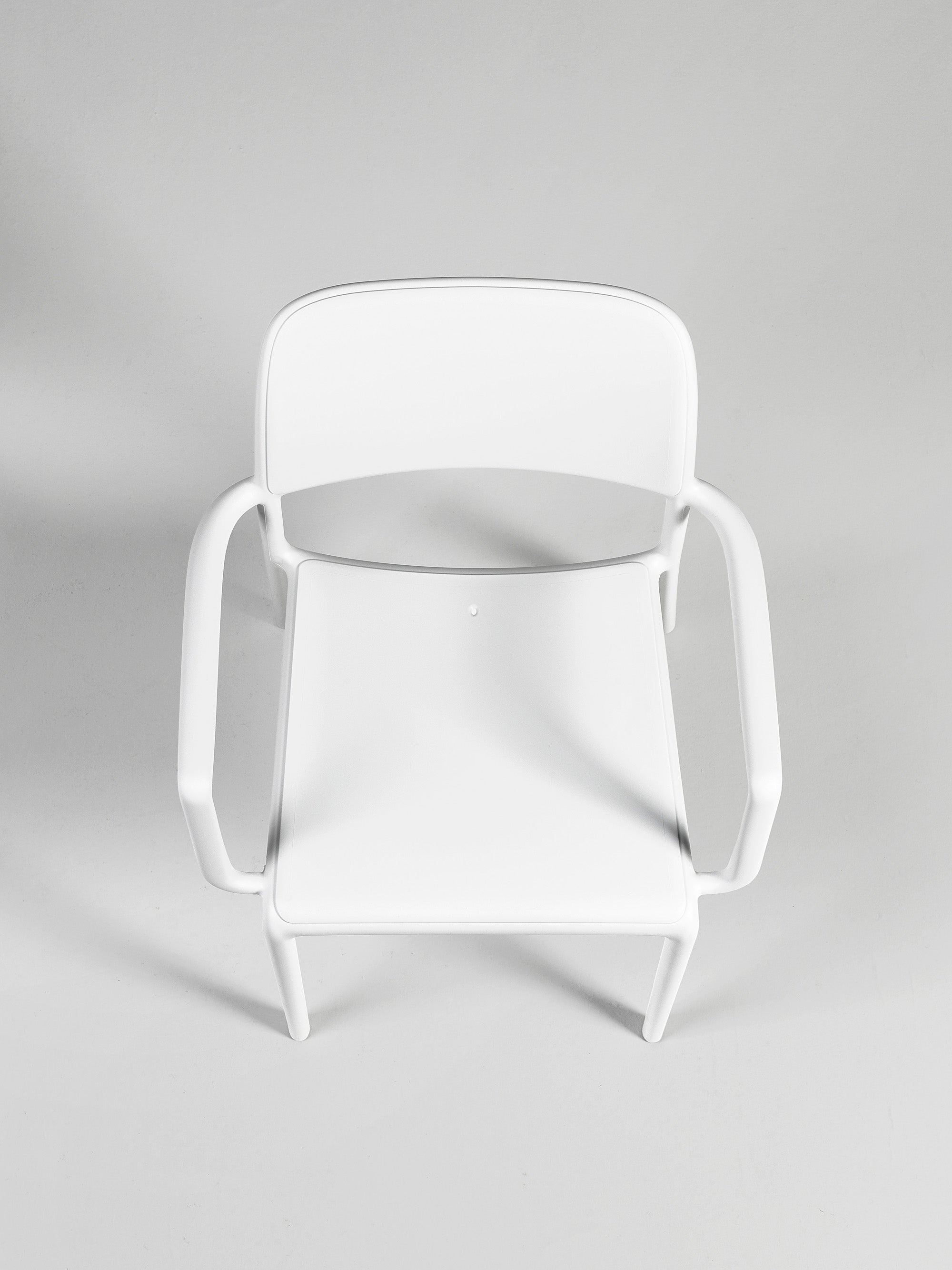 RIVA taupe outdoor chair with armrests