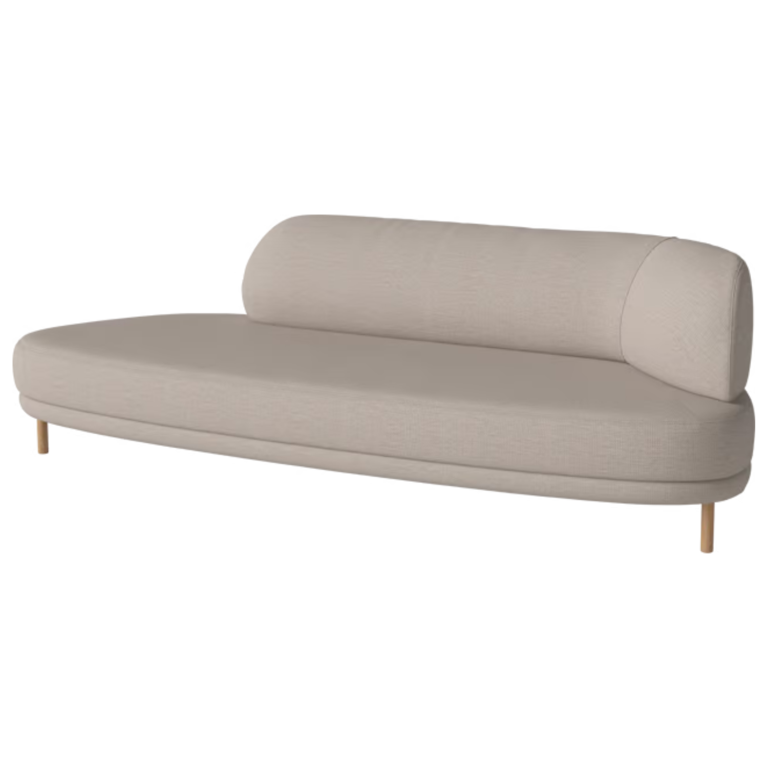 Links -sofa -Sofa linke Grace Oak Basis