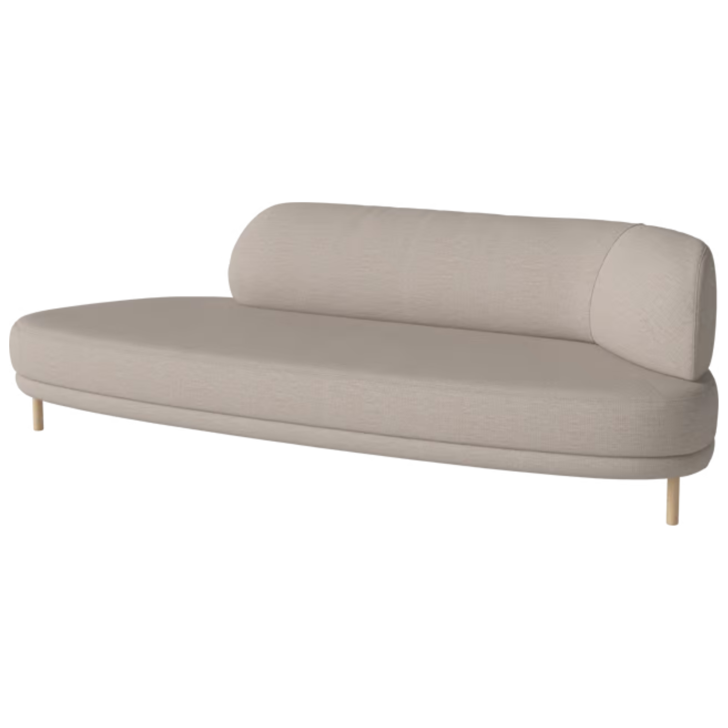 Links -seitens Sofa Grace White Eiche Basis