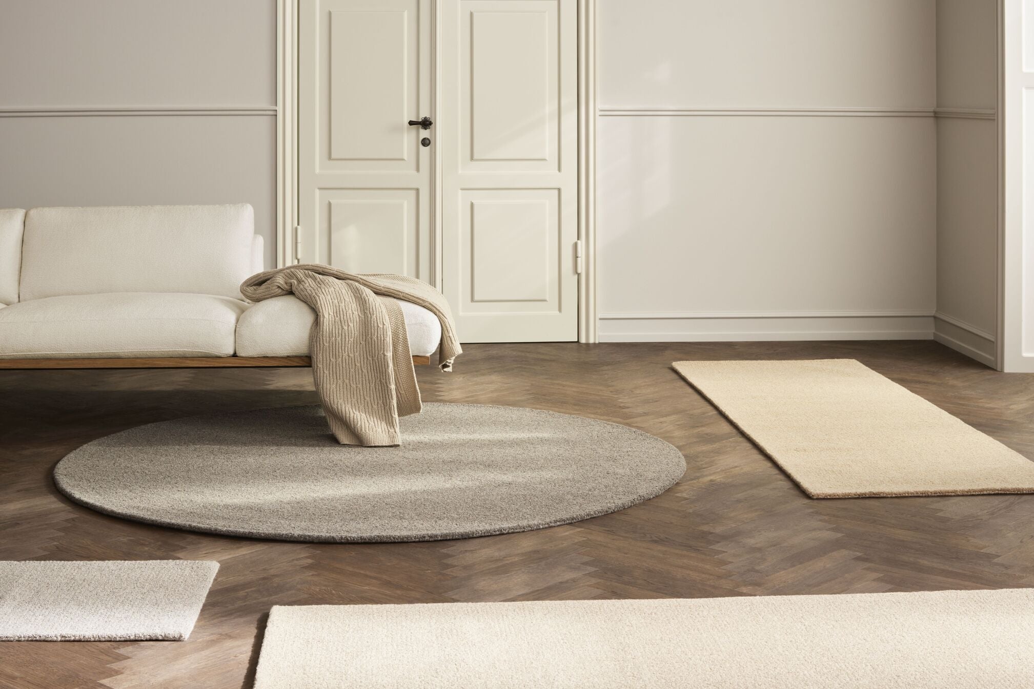 Beige Naturteppich