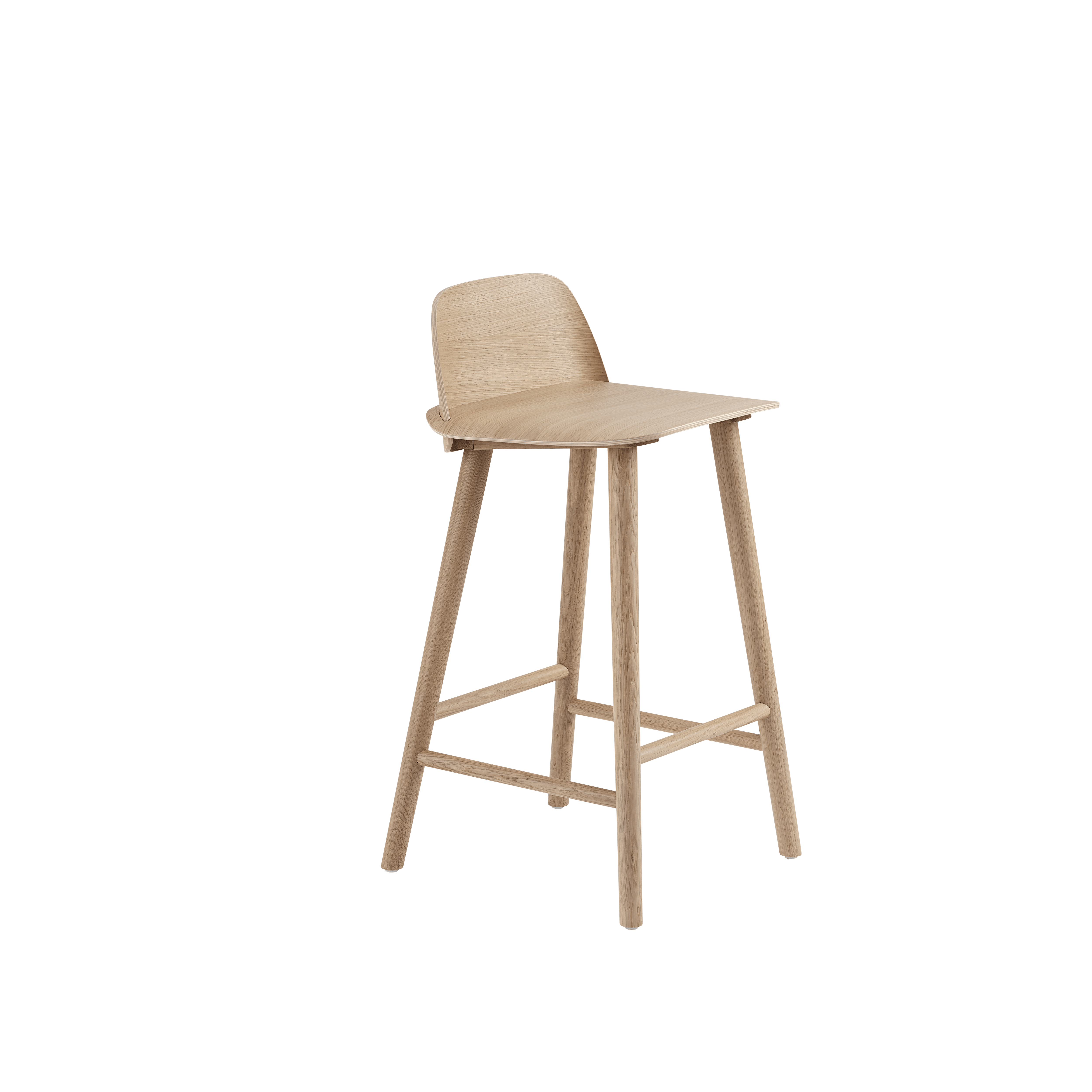 NERD Bar Stool in Oak Veneer