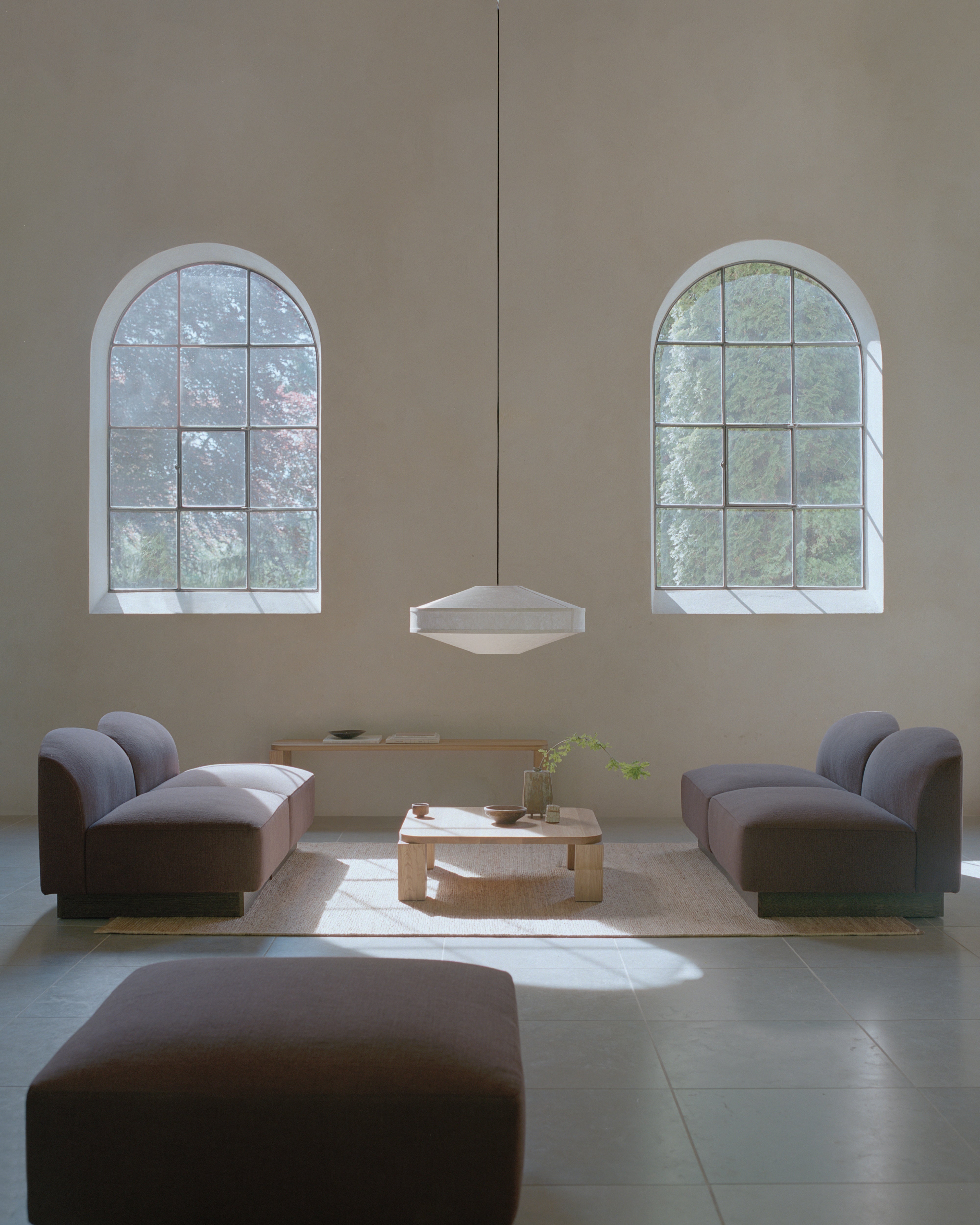 Modulares Sofa SHORE - personalisierbares Endelement ohne rechten Armlehne