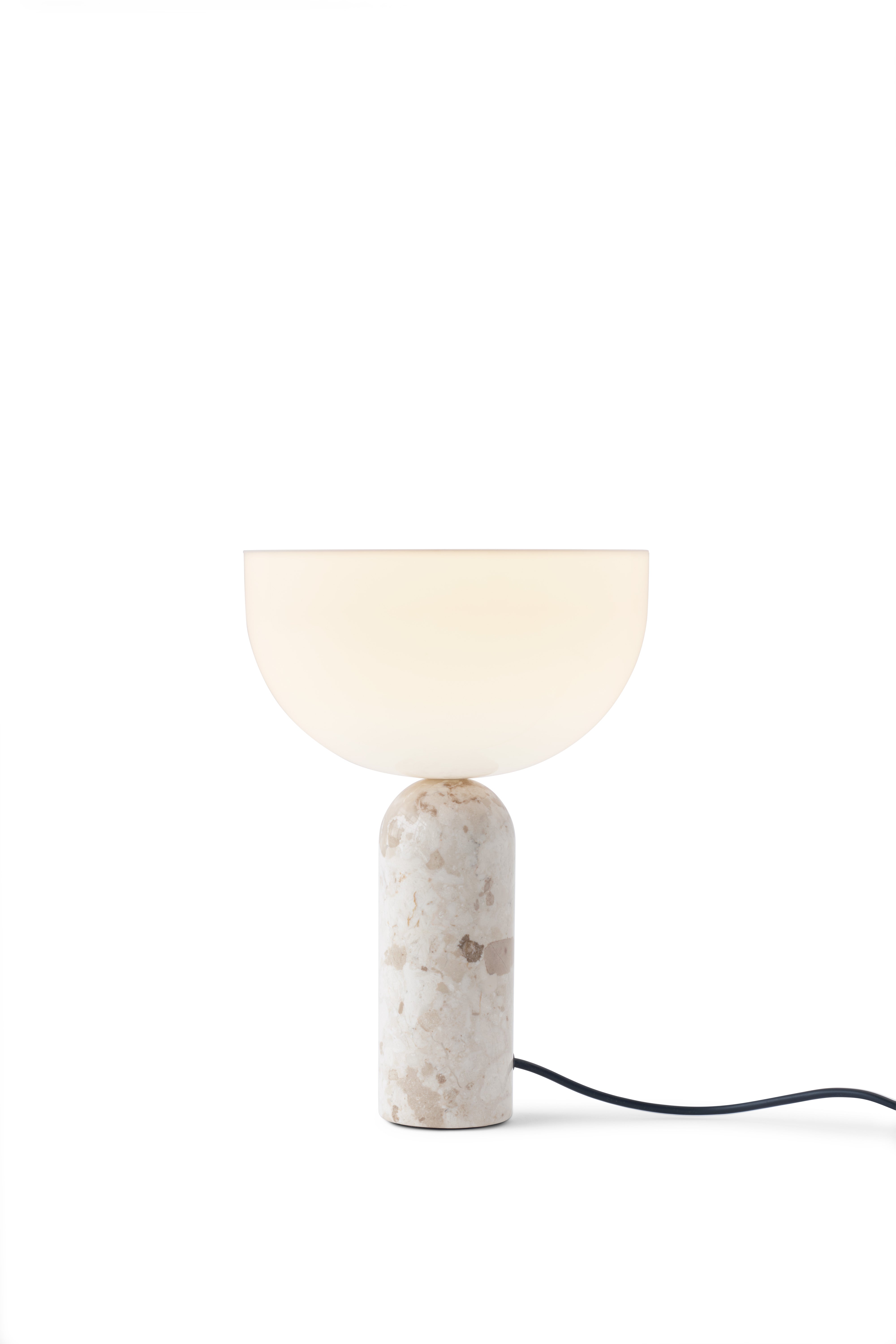 KIZU Tischleuchte Creme Marmor