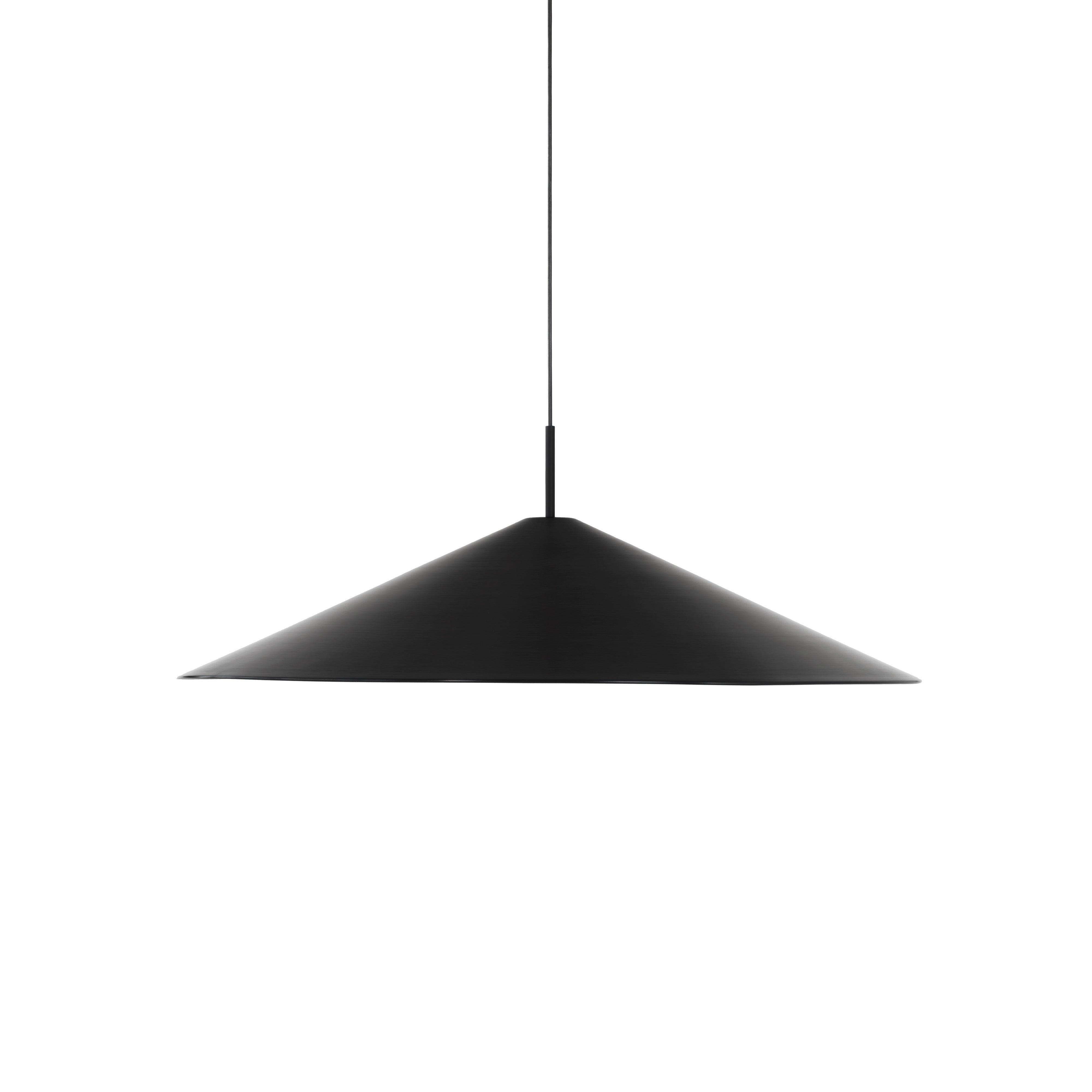 Schwarze Brolly Hanging Lampe