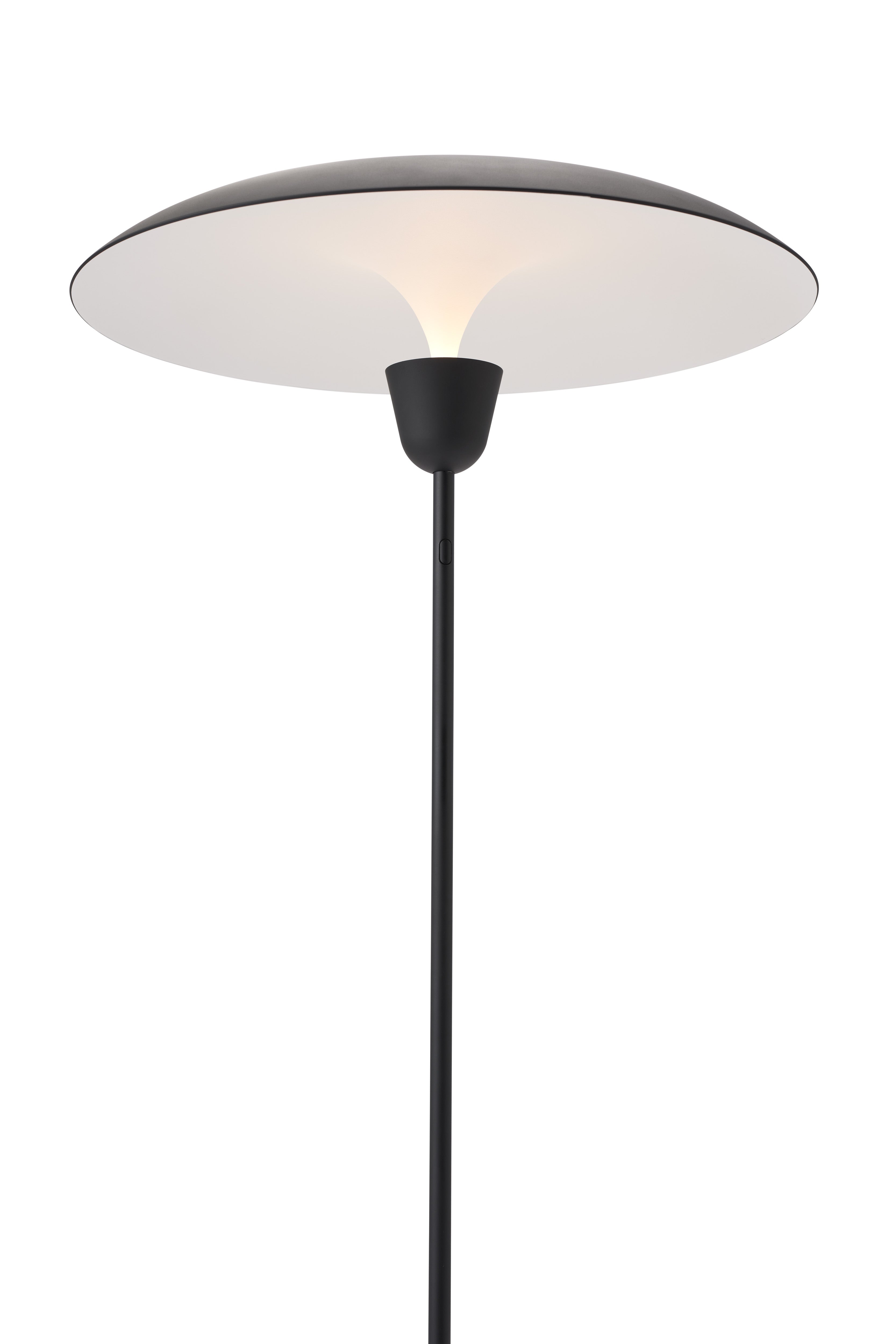 Stehlampe KANTARELL schwarz mit weißem Finish
