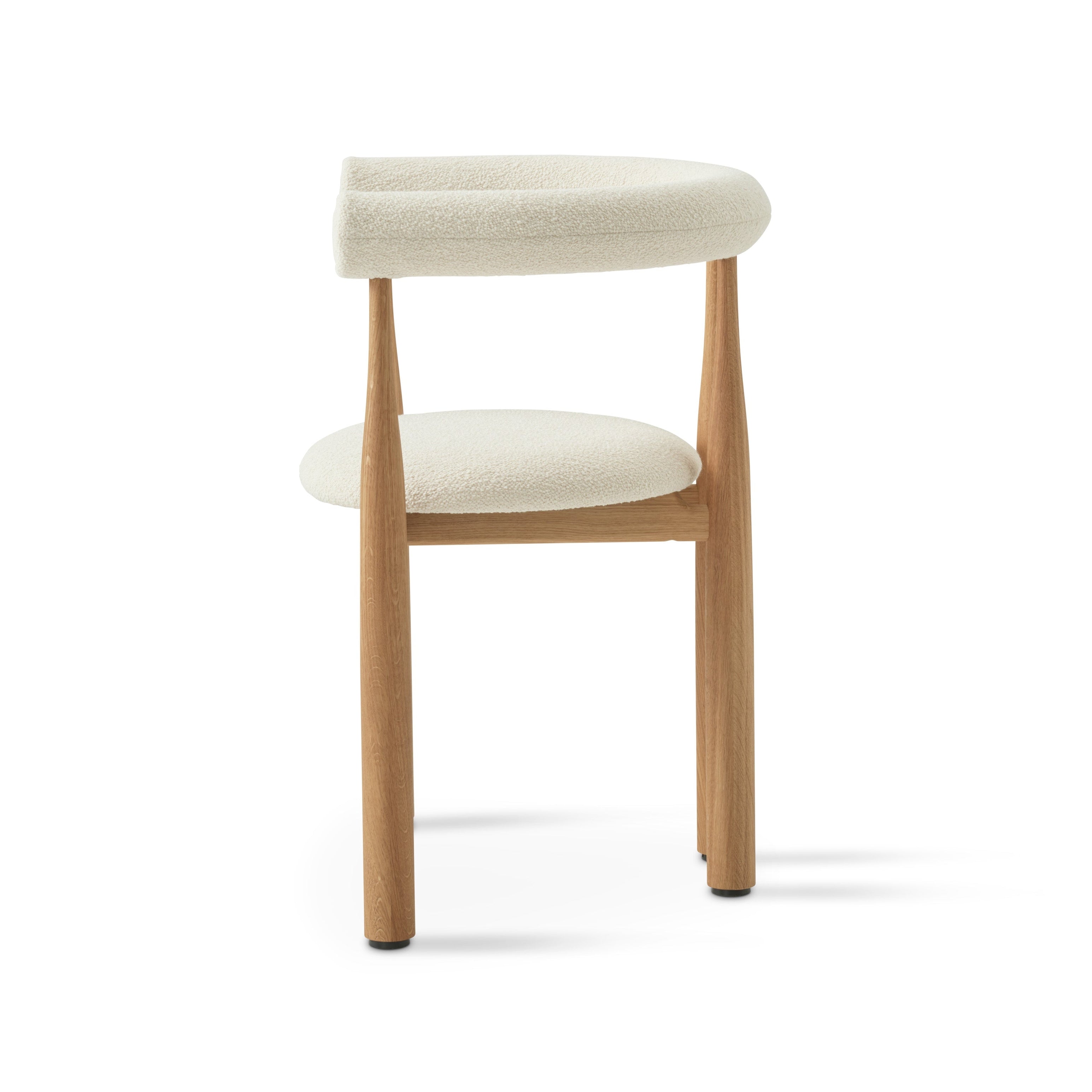 BUKOWSKI FULLY upholstered chair with oak base