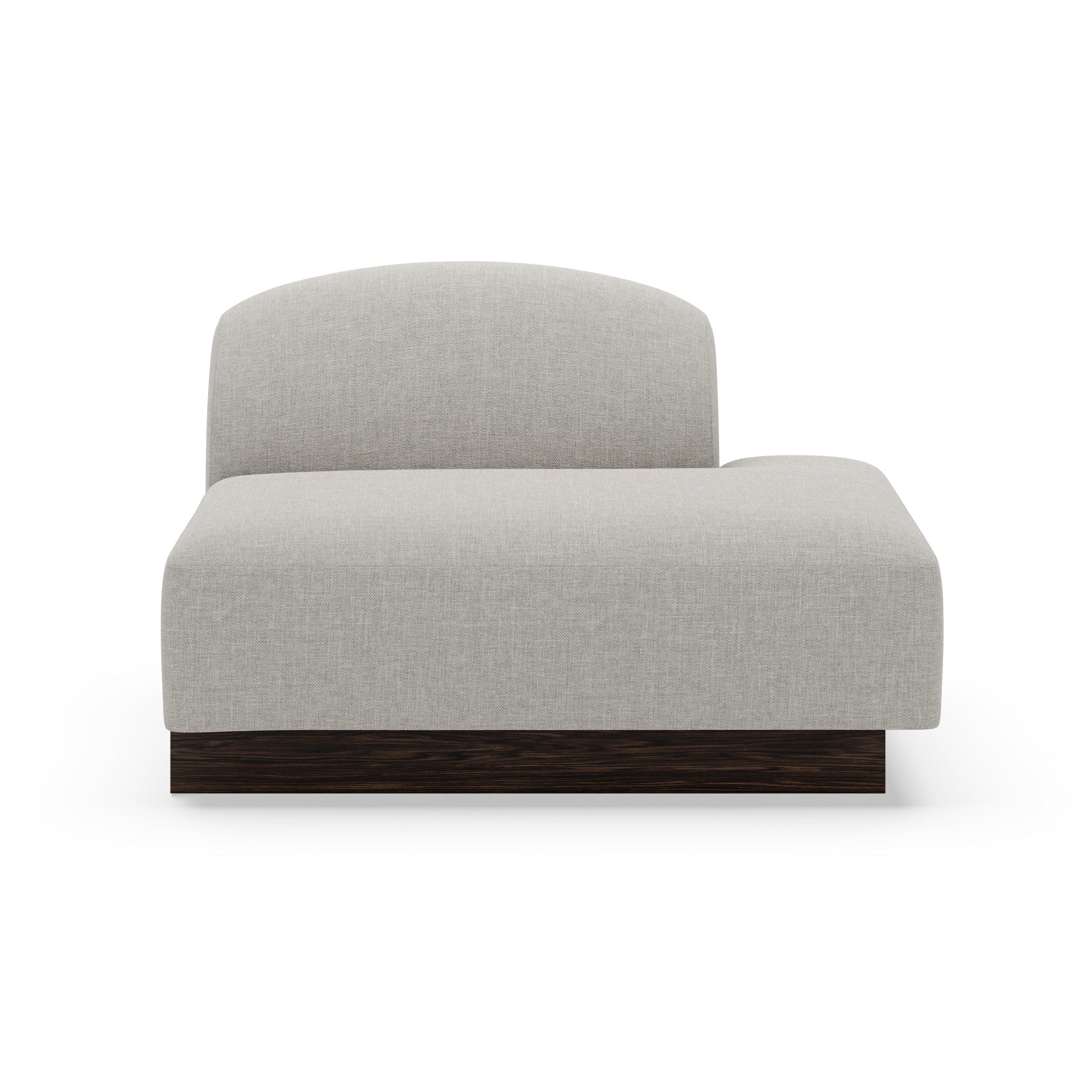 Modulares Sofa SHORE - offenes Endelement rechts, personalisierbar