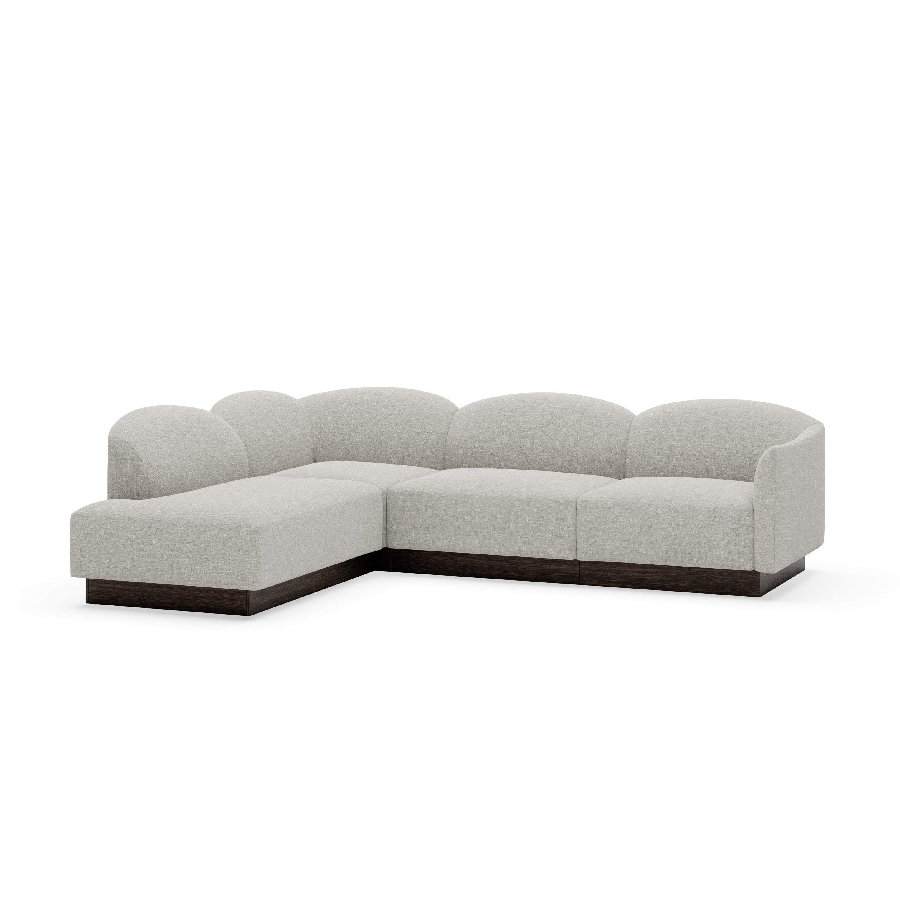 Modularer linksseitiger Ecksofa SHORE personalisierbar