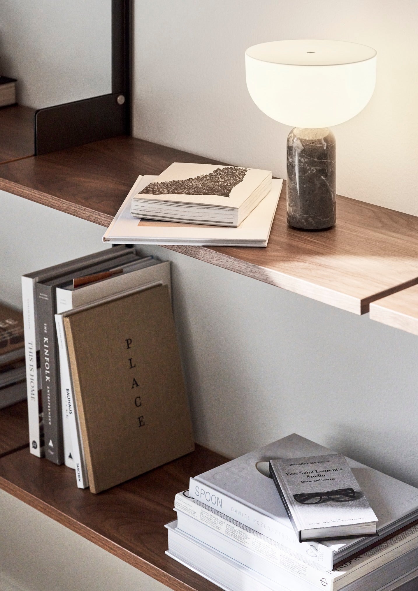 Tragbare Lampe KIZU grauer Marmor