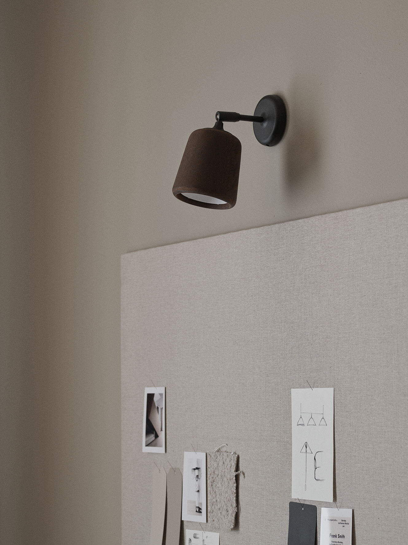 Wandlampe Eiche