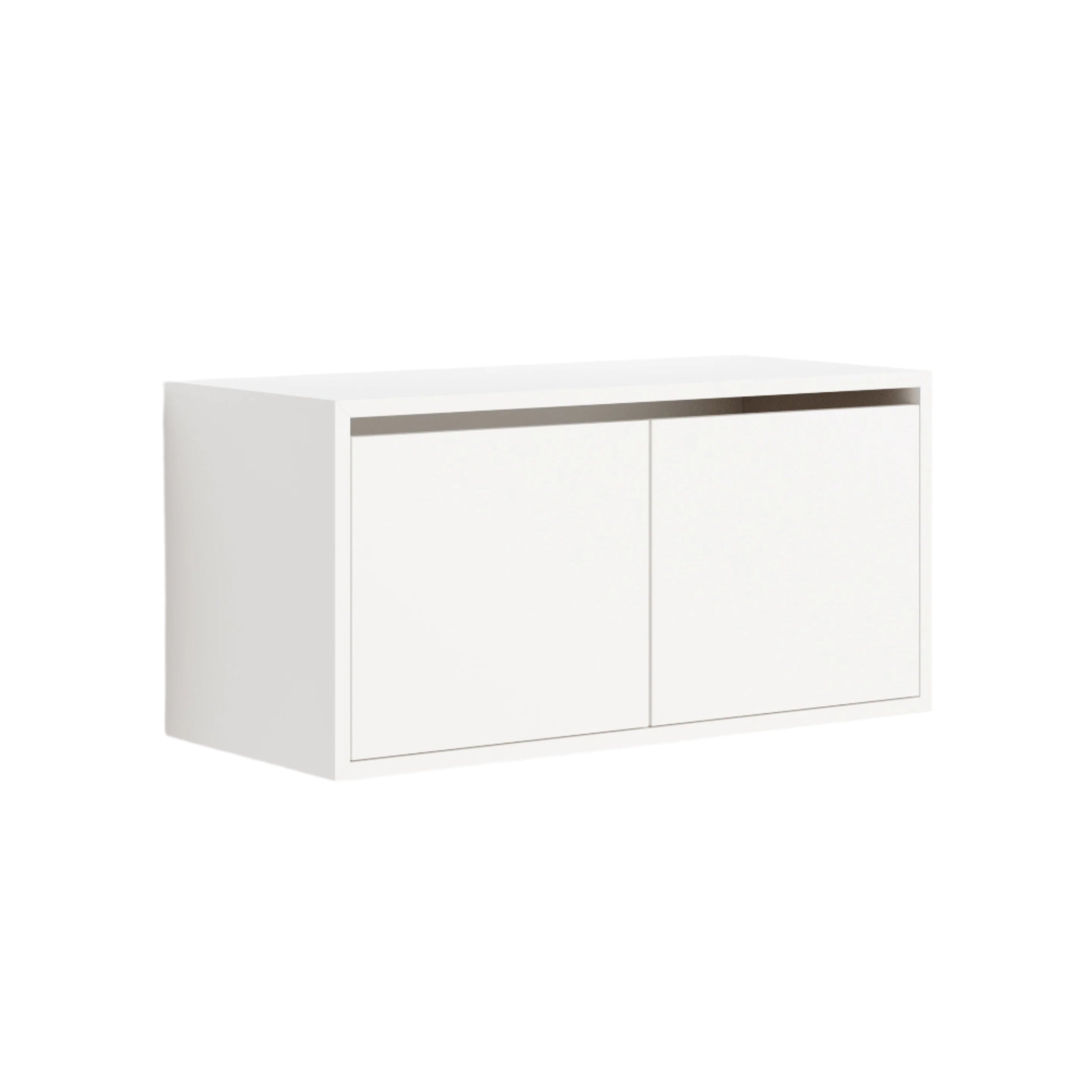 Hanging cabinet with the door of New Works Biały