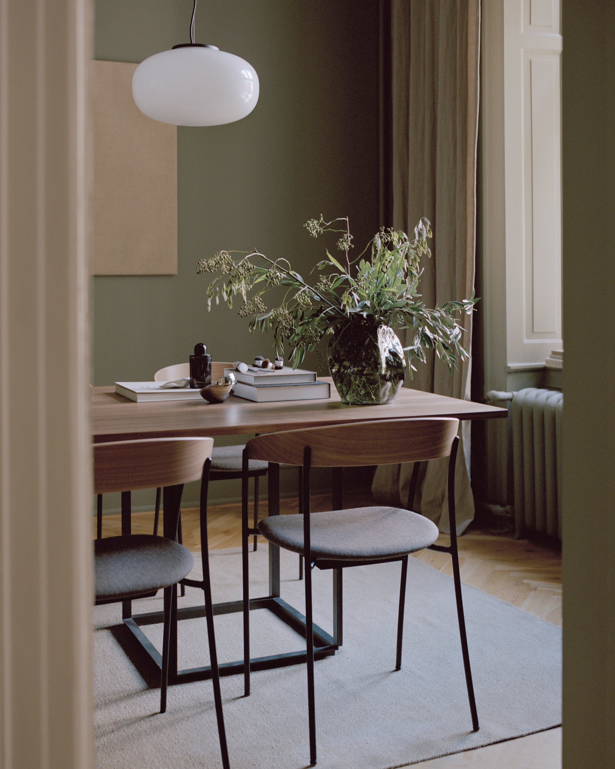 Hanging lamp Karl Johan Opailling Glass