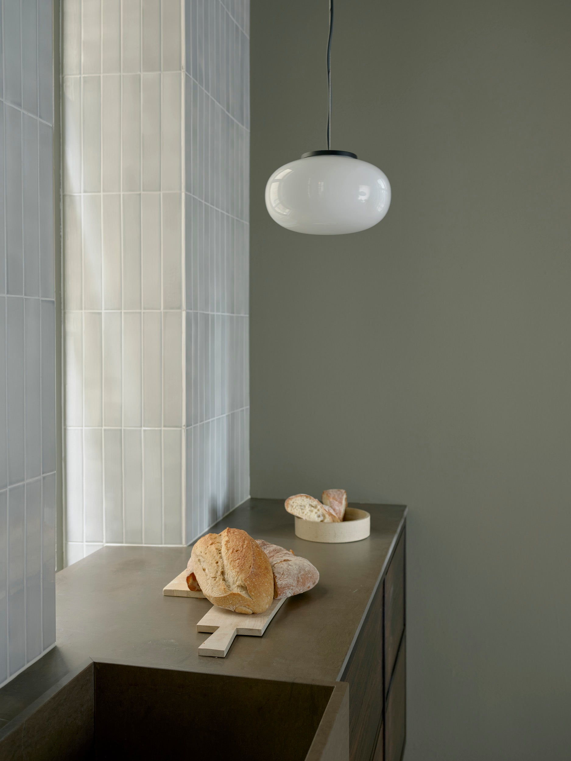 Hanging lamp Karl Johan Opailling Glass