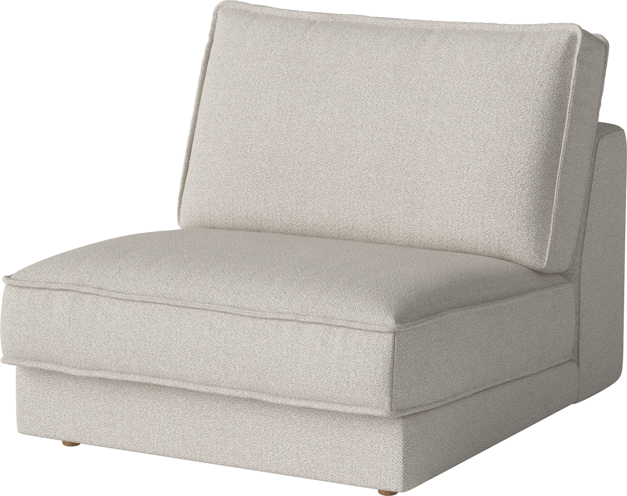 Noora Modular Sofa - Zentralmodul mit einer Eichenbasis