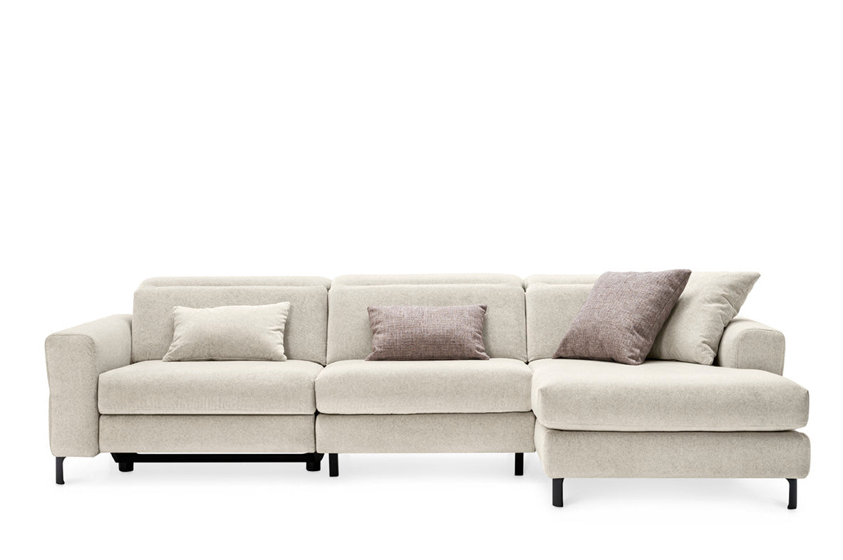 Right-facing corner sofa NORMA upholstered