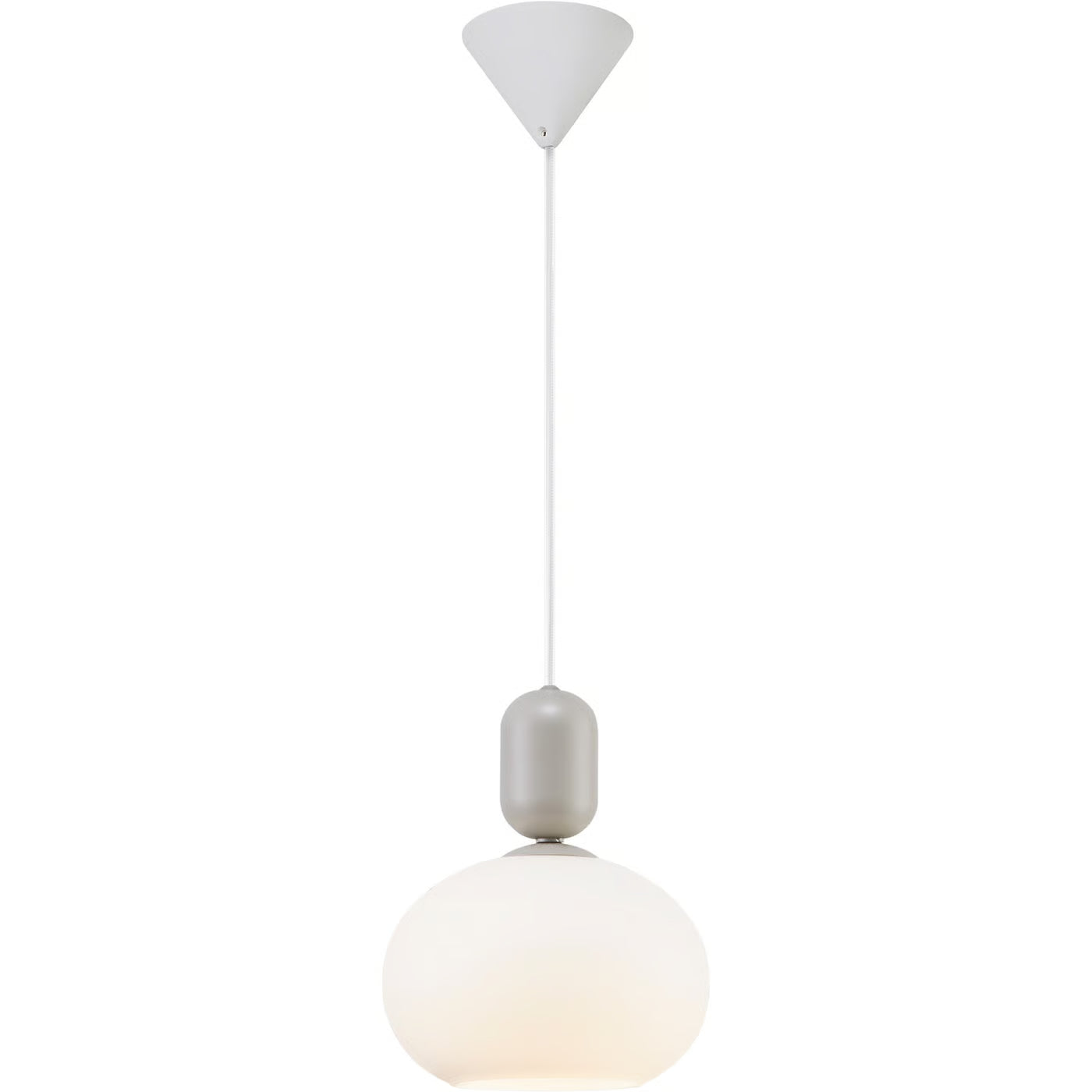 Hanging Lampe Notti Oval Grey
