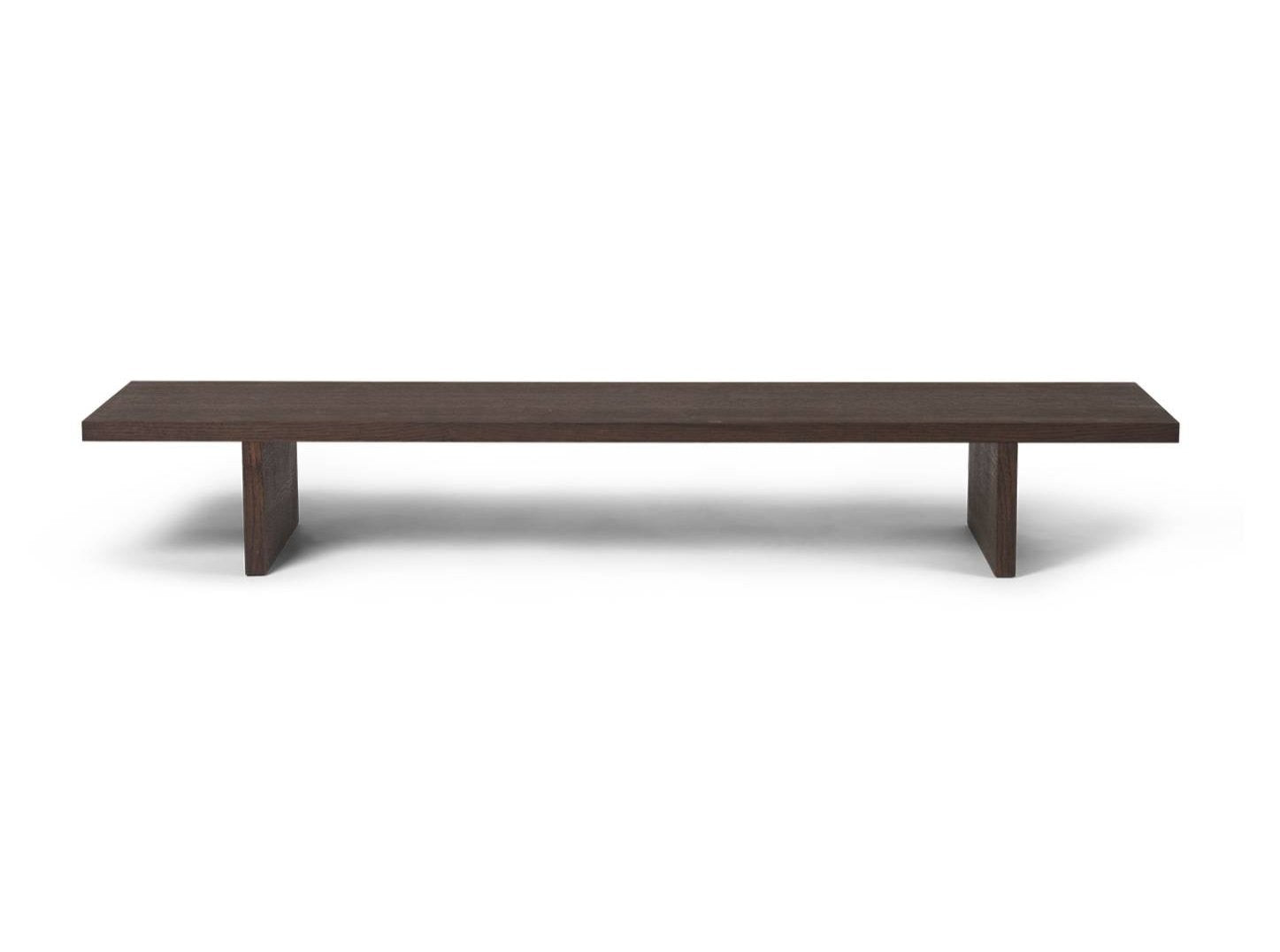 Dark oak wooden exposure table